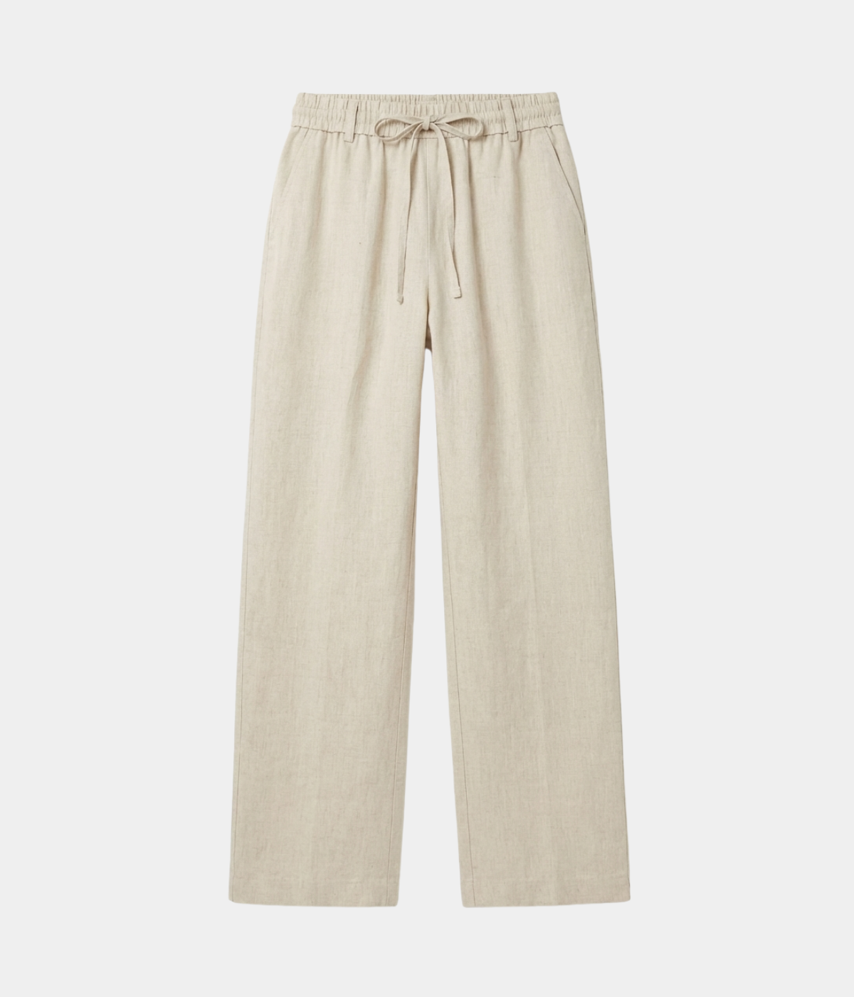 Beige Linen Trousers – Positano Life