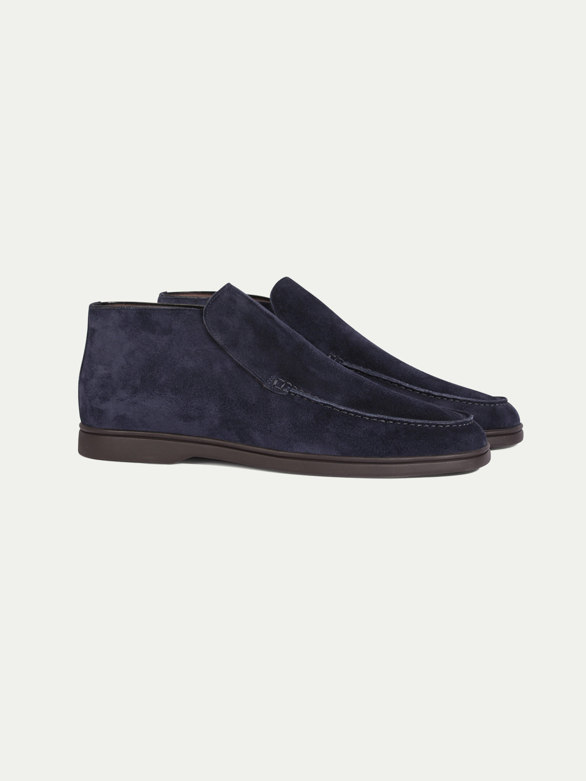 Navy City Loafer with Lamb Shearling Footbed – Positano Life