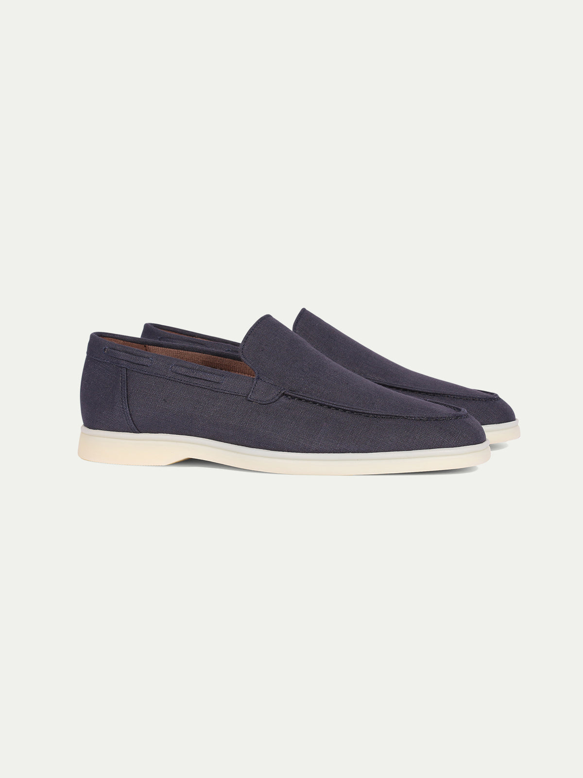 Navy Linen Yacht Loafers – Positano Life