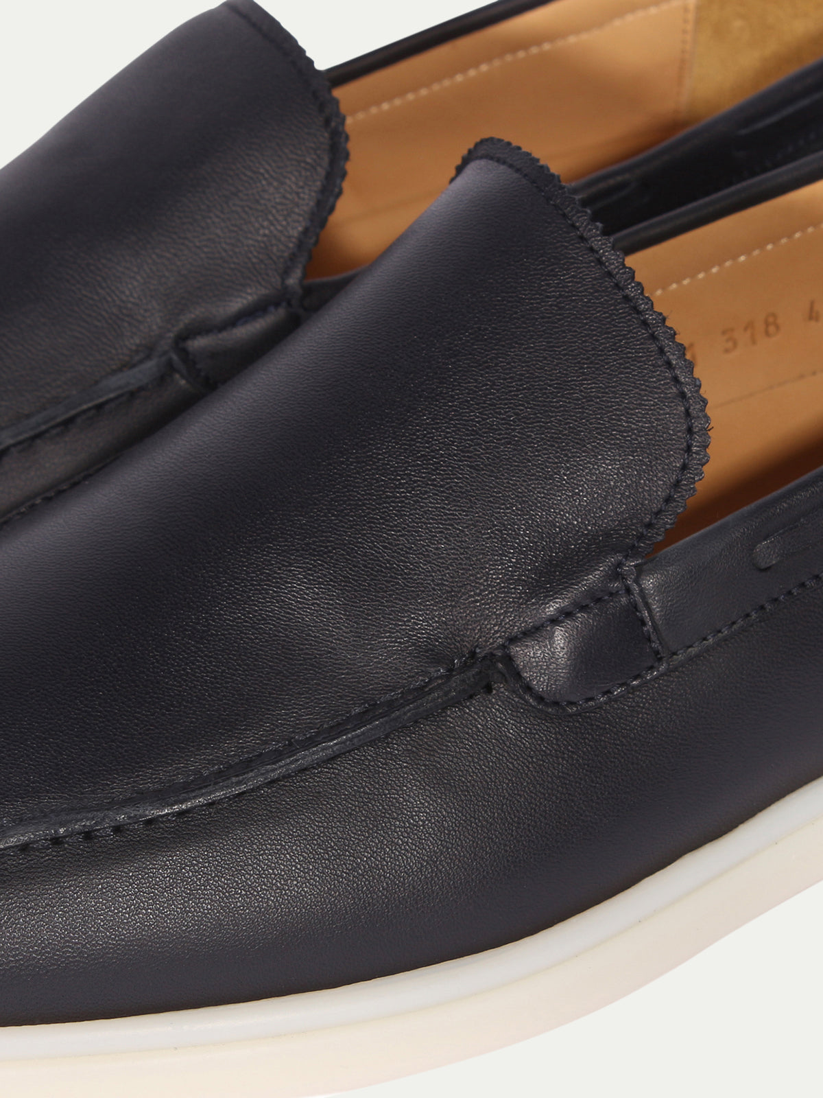 Navy Leather Yacht Loafers – Positano Life