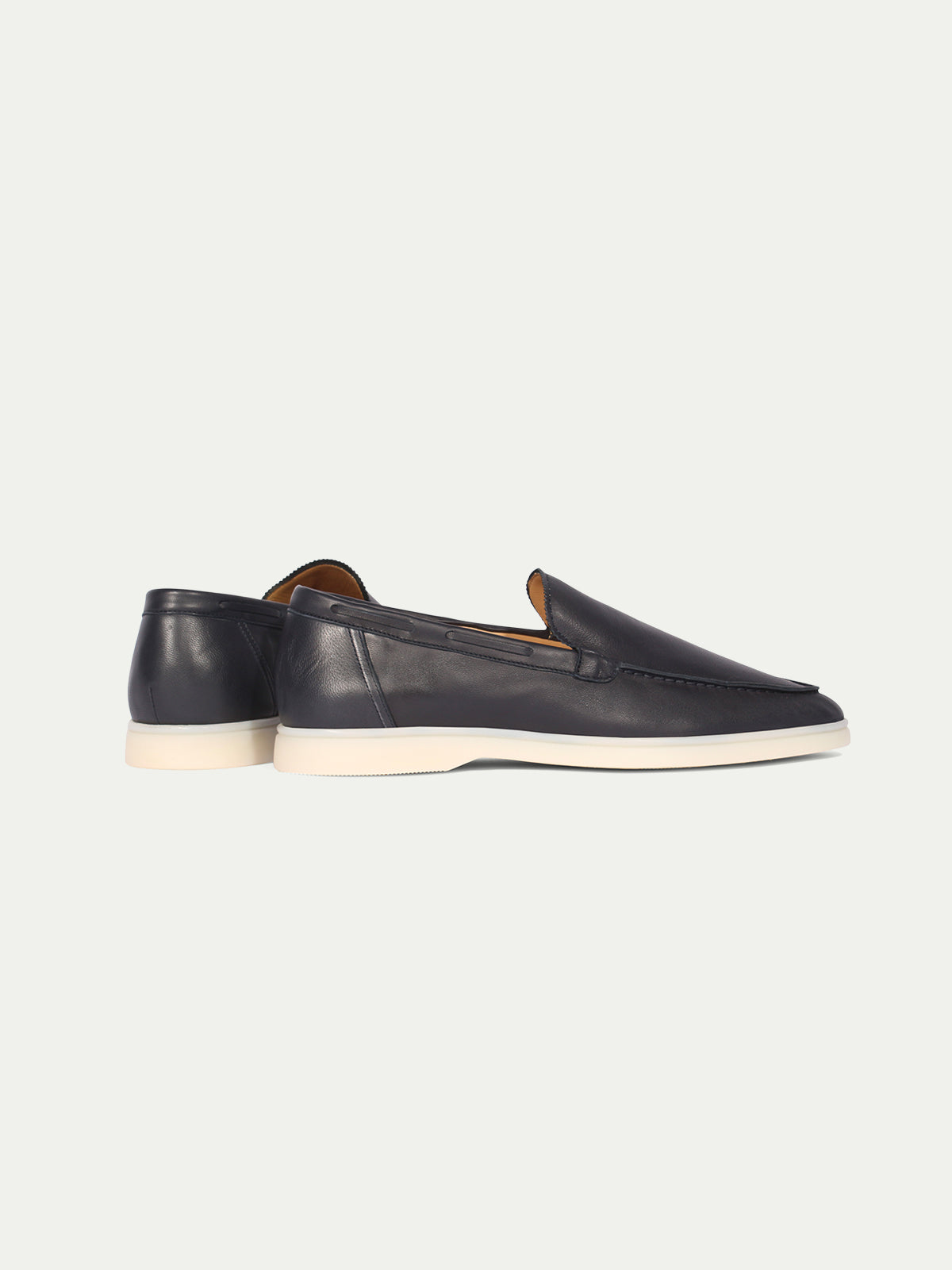 Navy Leather Yacht Loafers – Positano Life