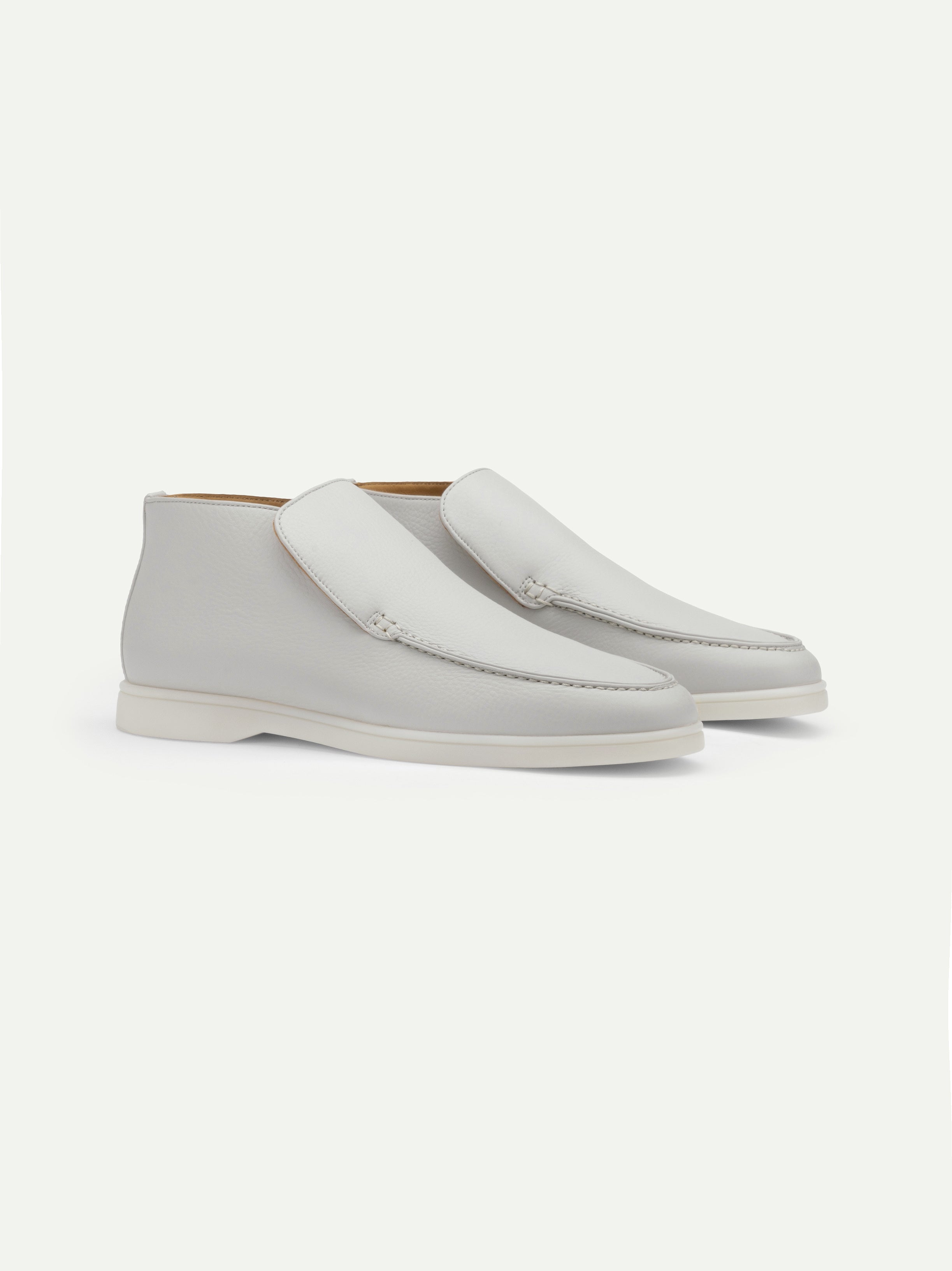Classic Grey Grain City Loafer – Positano Life
