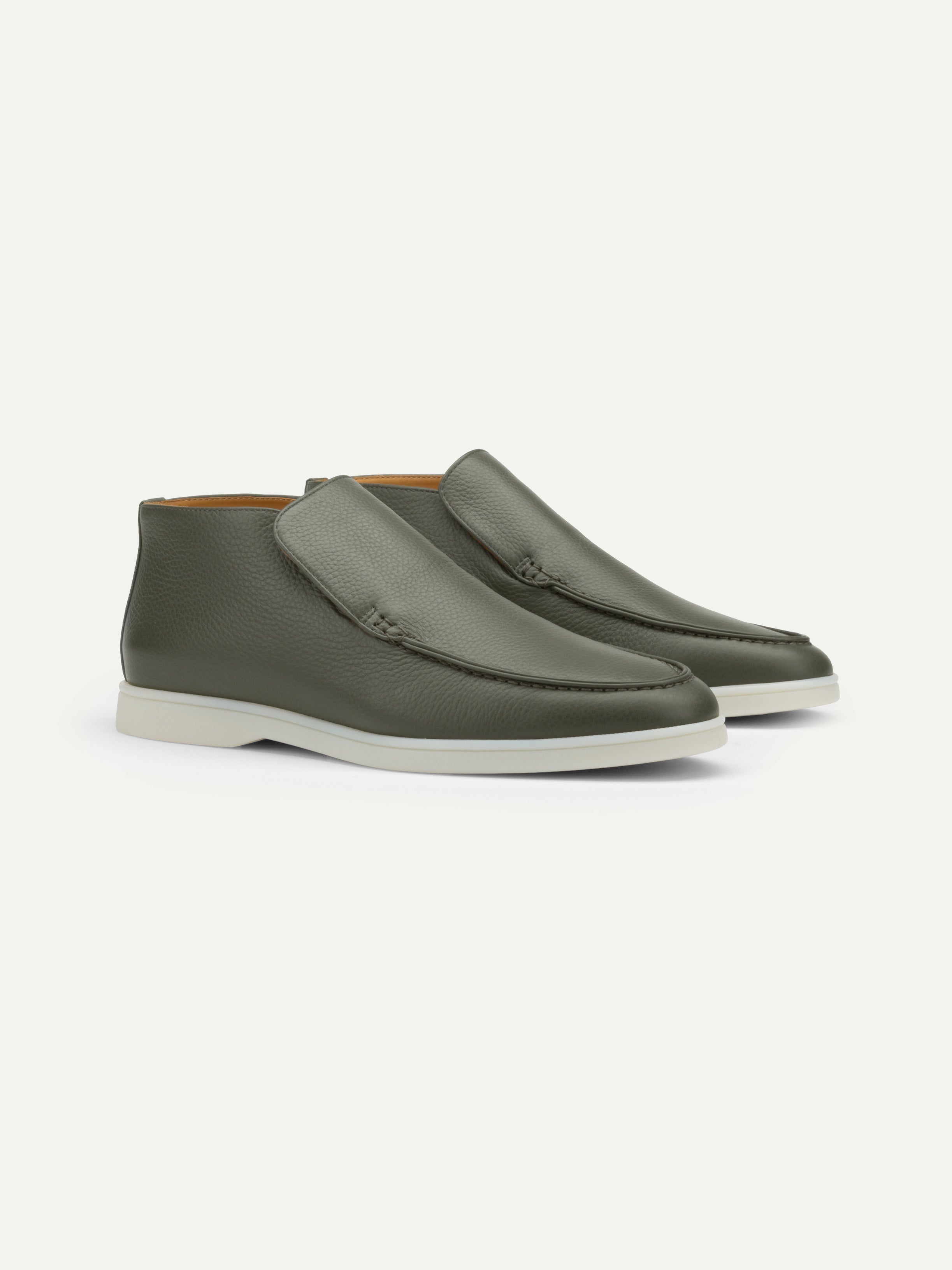 Classic Green Grain City Loafer – Positano Life