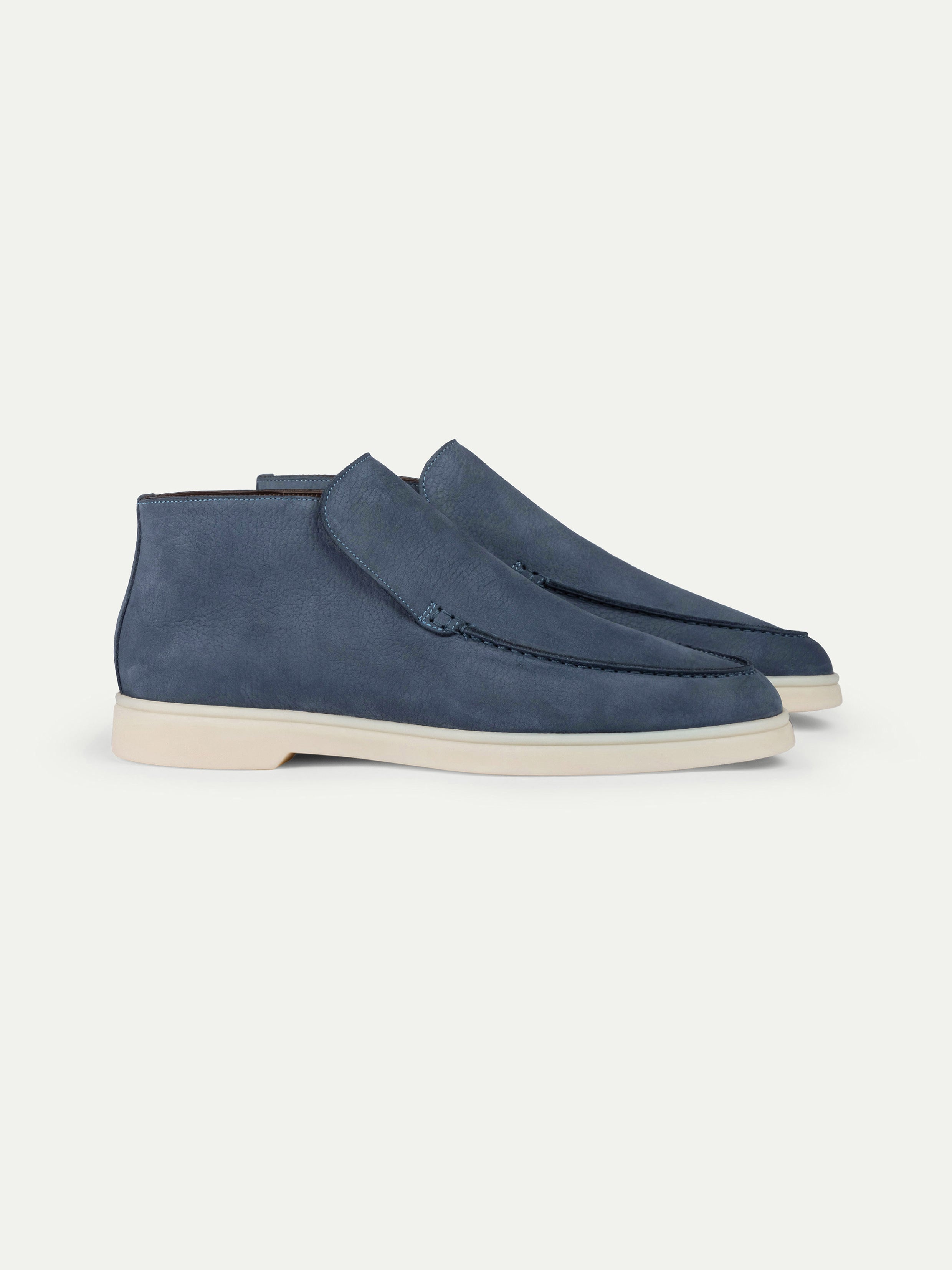 Steel Blue Nubuck Winter City Loafer – Positano Life