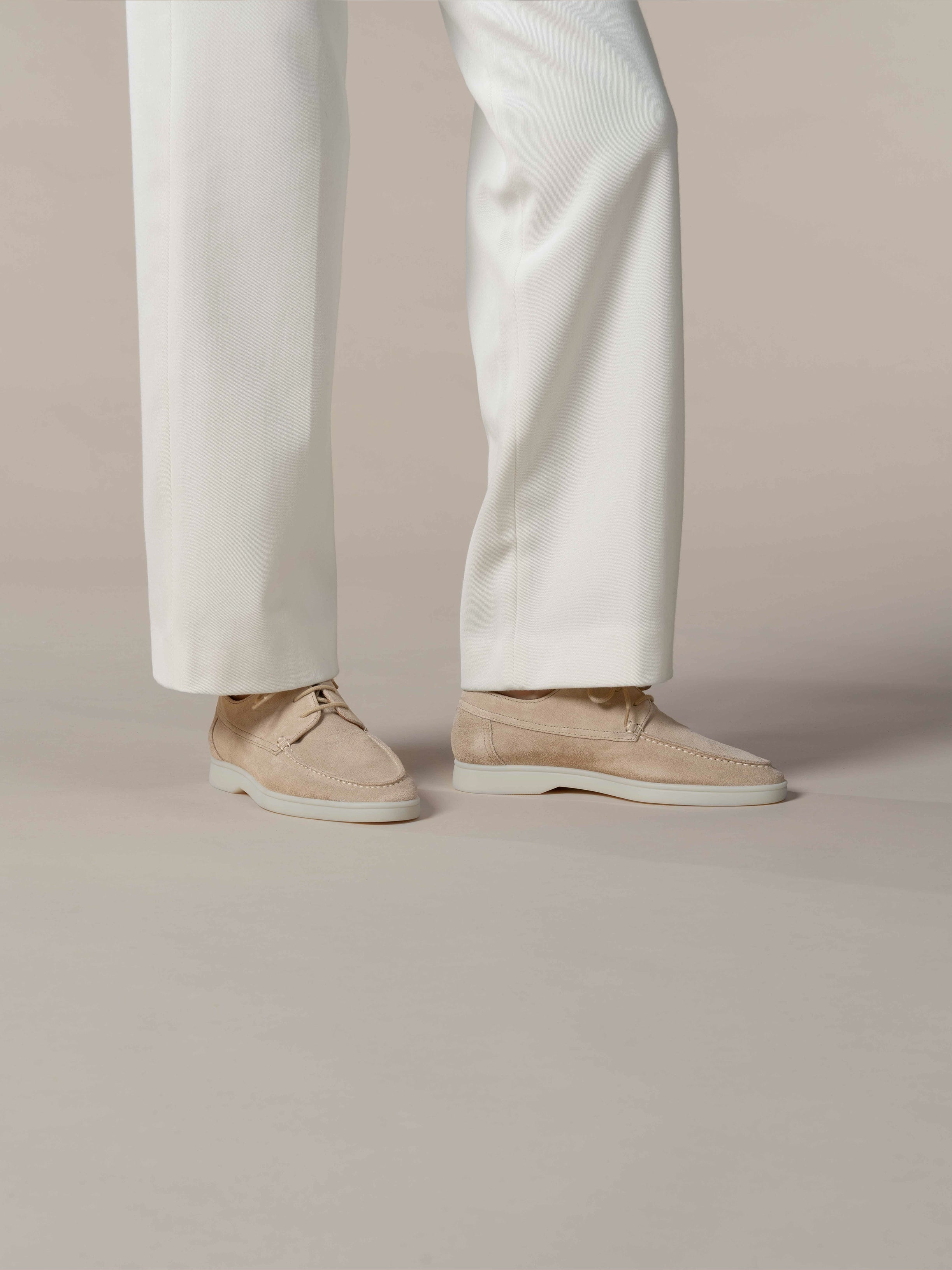 Lady Light Beige Boat Loafer – Positano Life