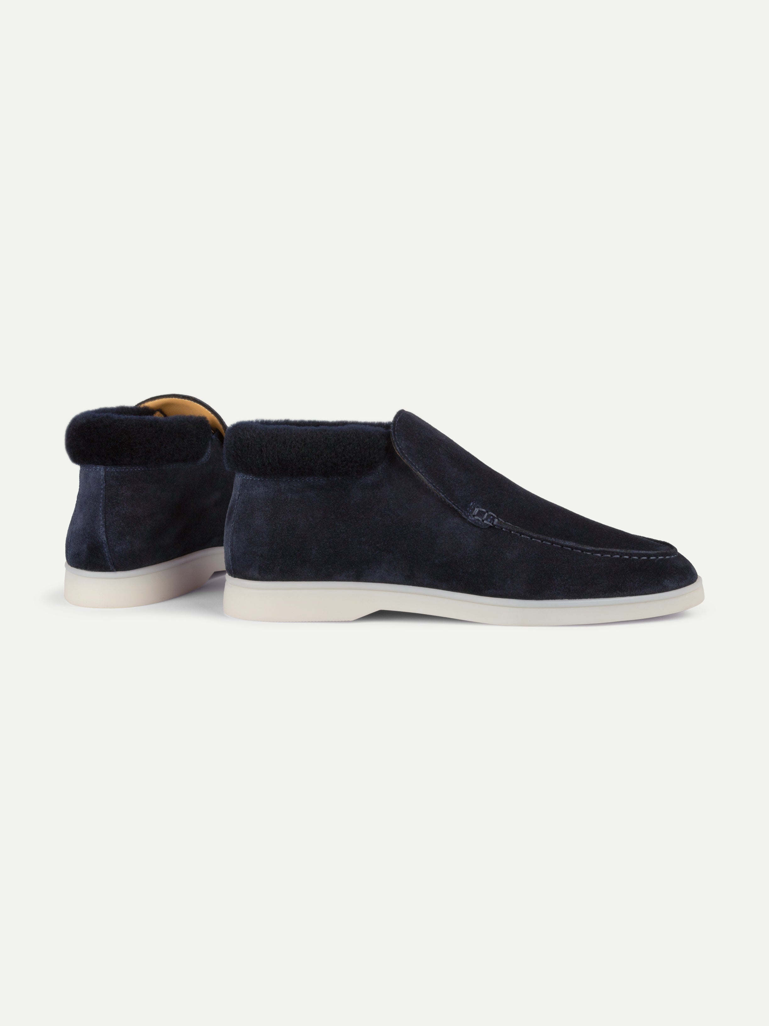 Lady Dark Blue City Loafer Fur – Positano Life