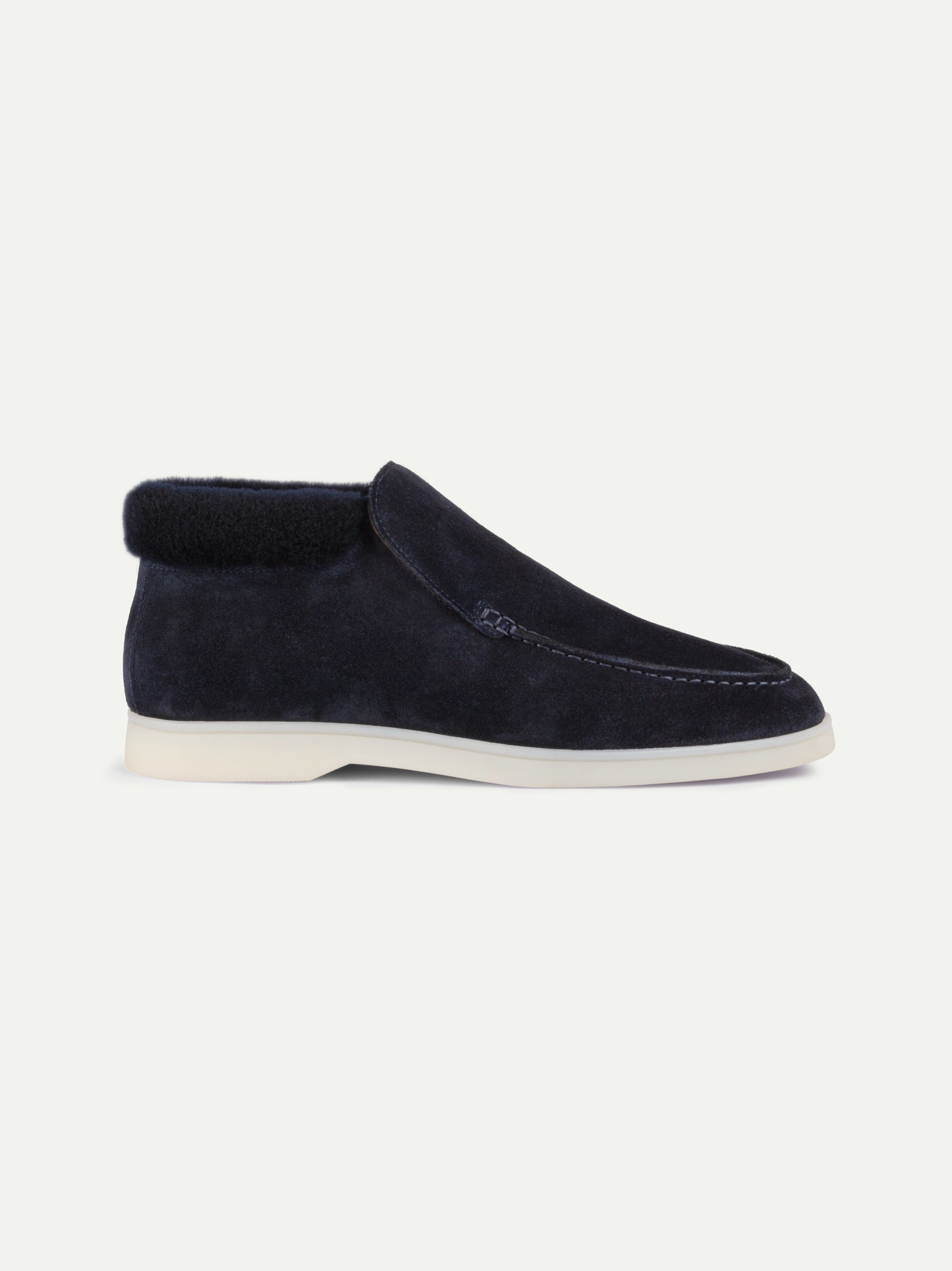Lady Dark Blue City Loafer Fur – Positano Life