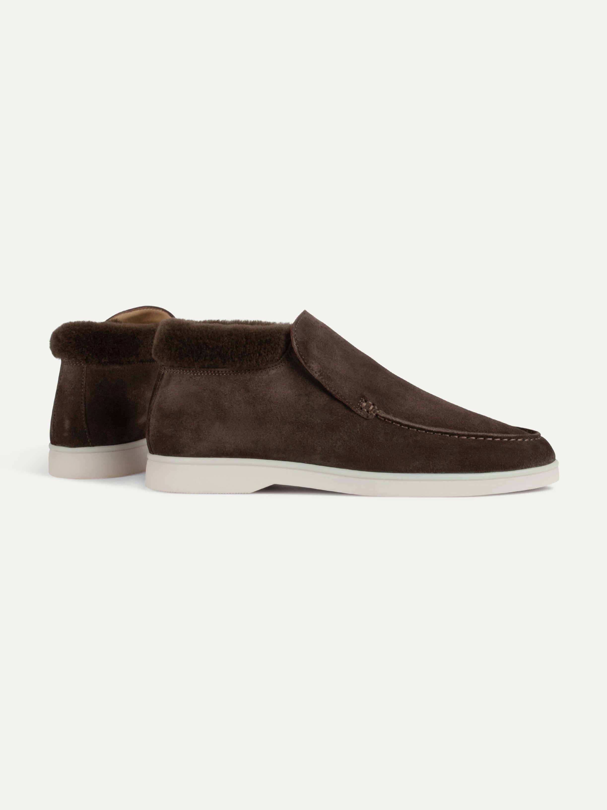 Lady Warm Grey City Loafer Fur – Positano Life