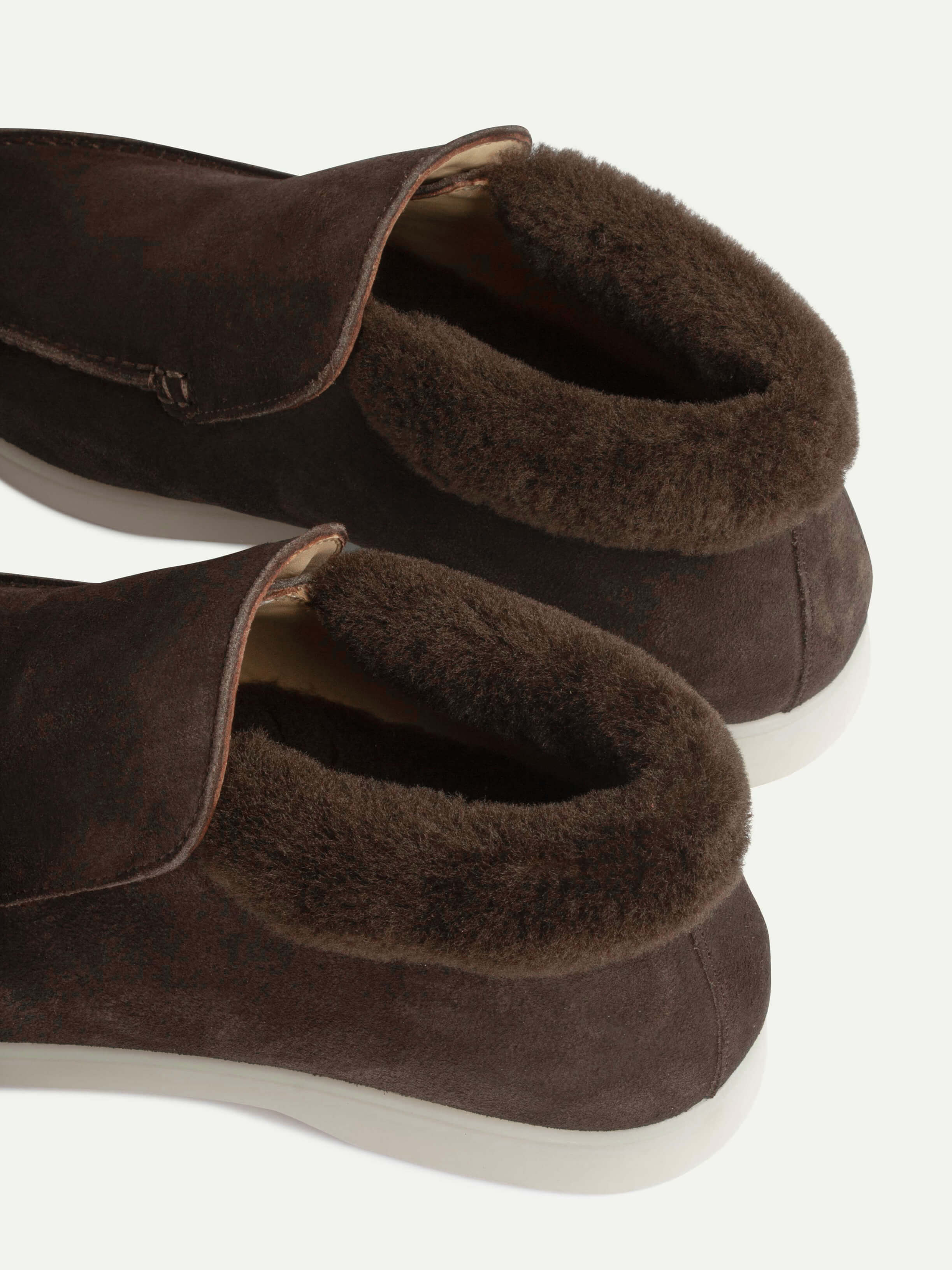 Lady Warm Grey City Loafer Fur – Positano Life