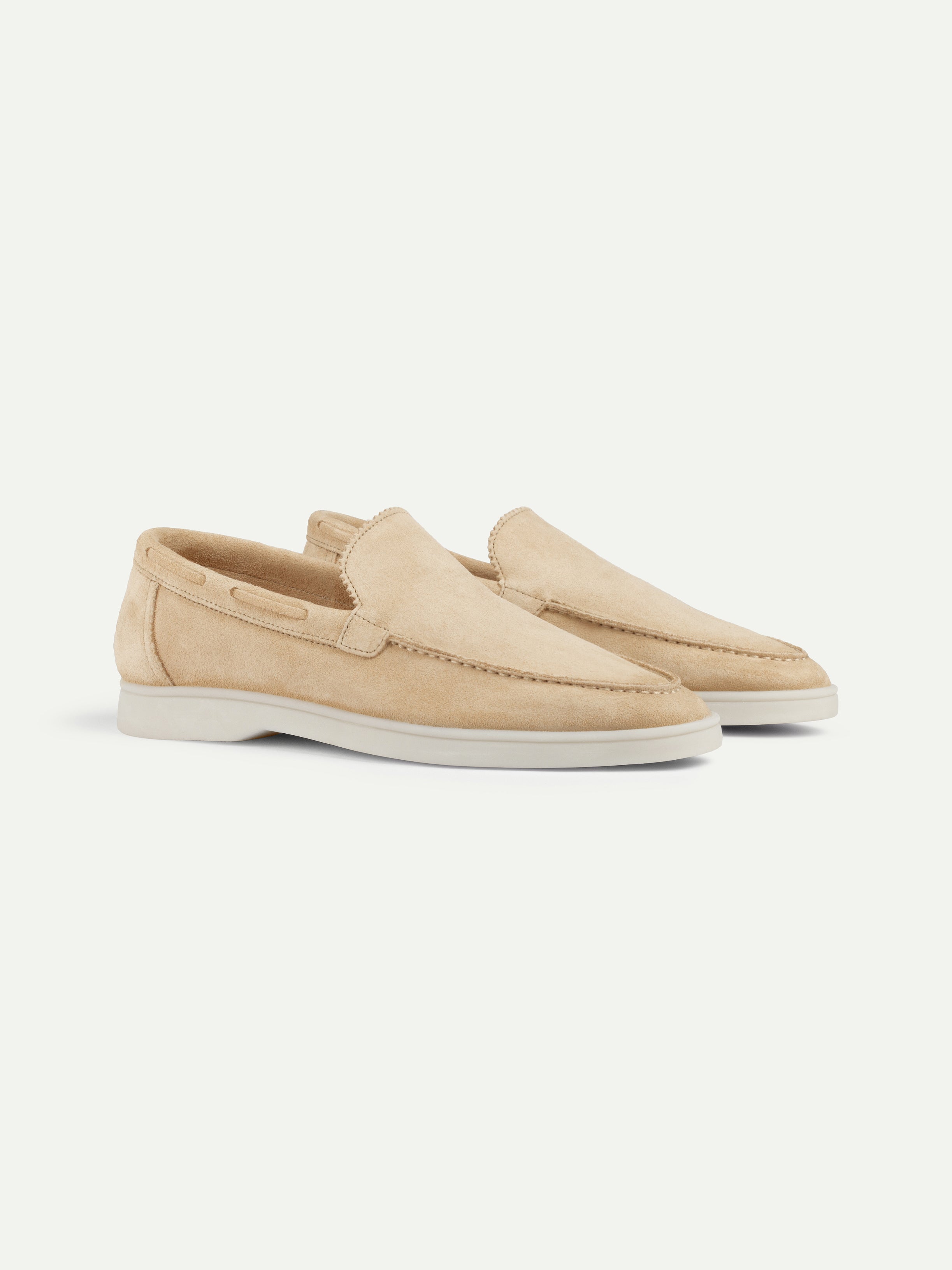 Lady Light Beige Yacht Loafers – Positano Life