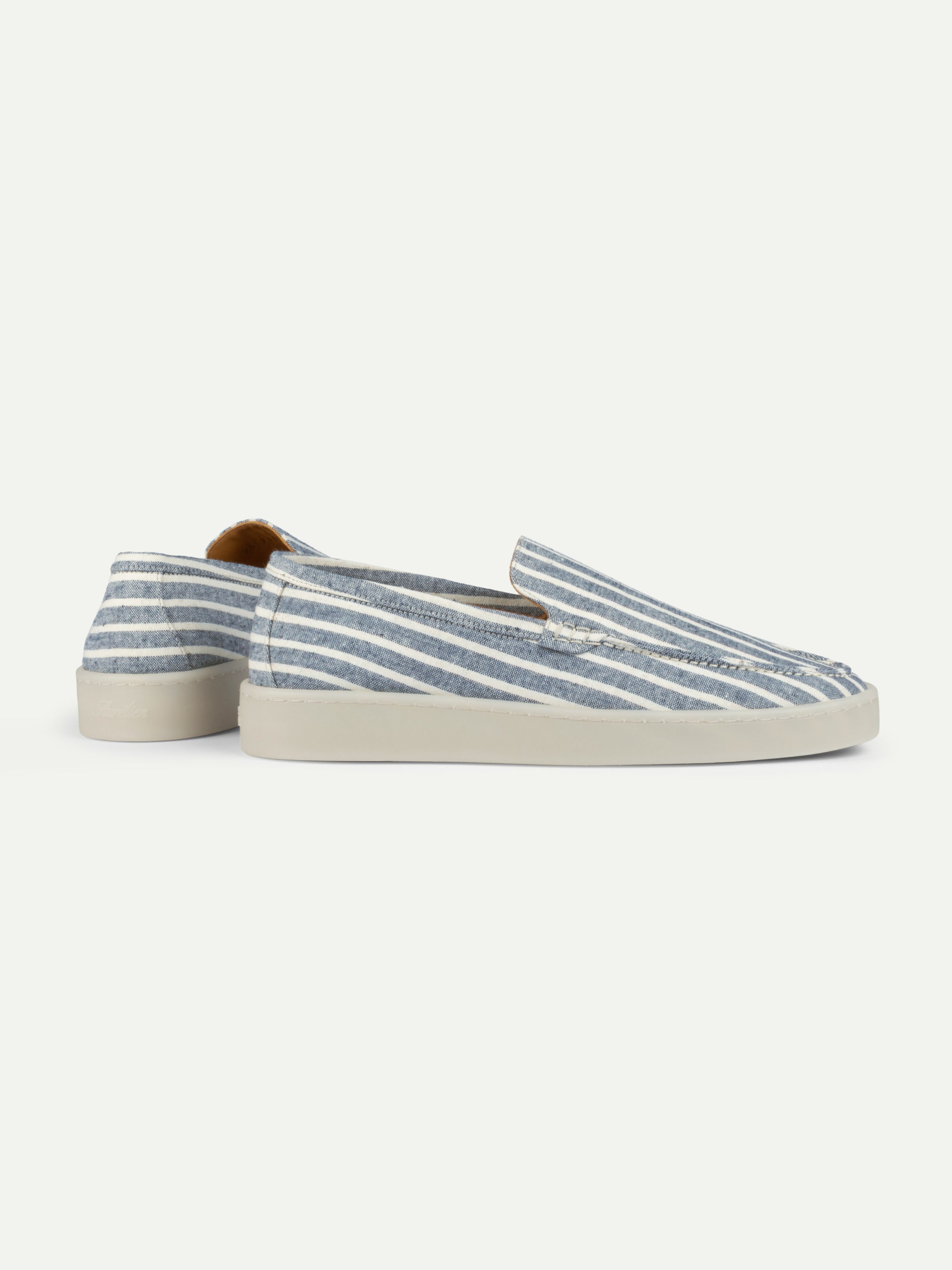 Navy Linen Striped Urban Loafer – Positano Life