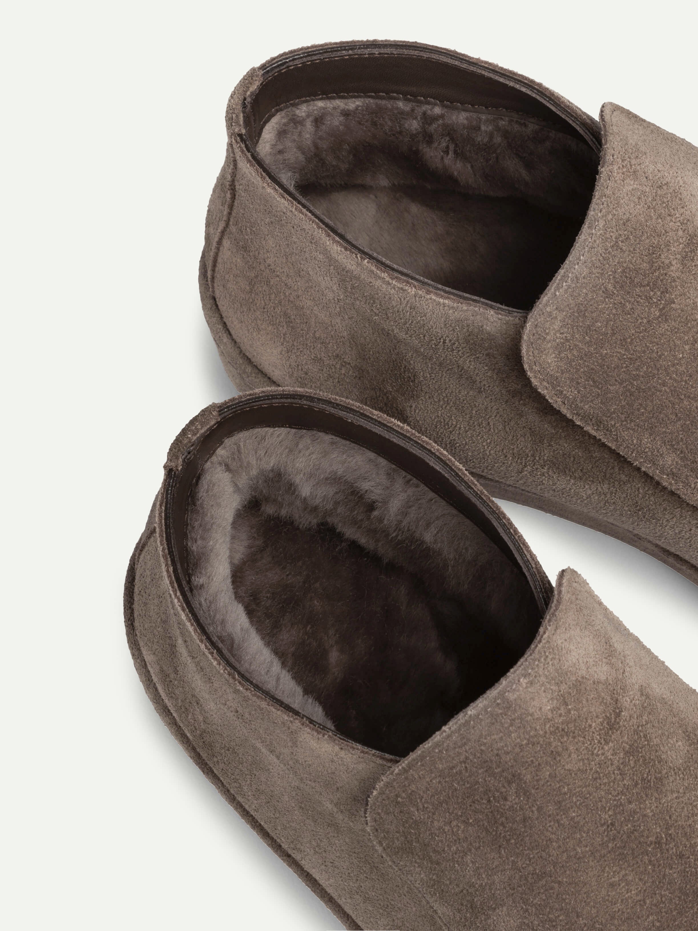 Ash Grey Voyager City Loafer with Fur – Positano Life