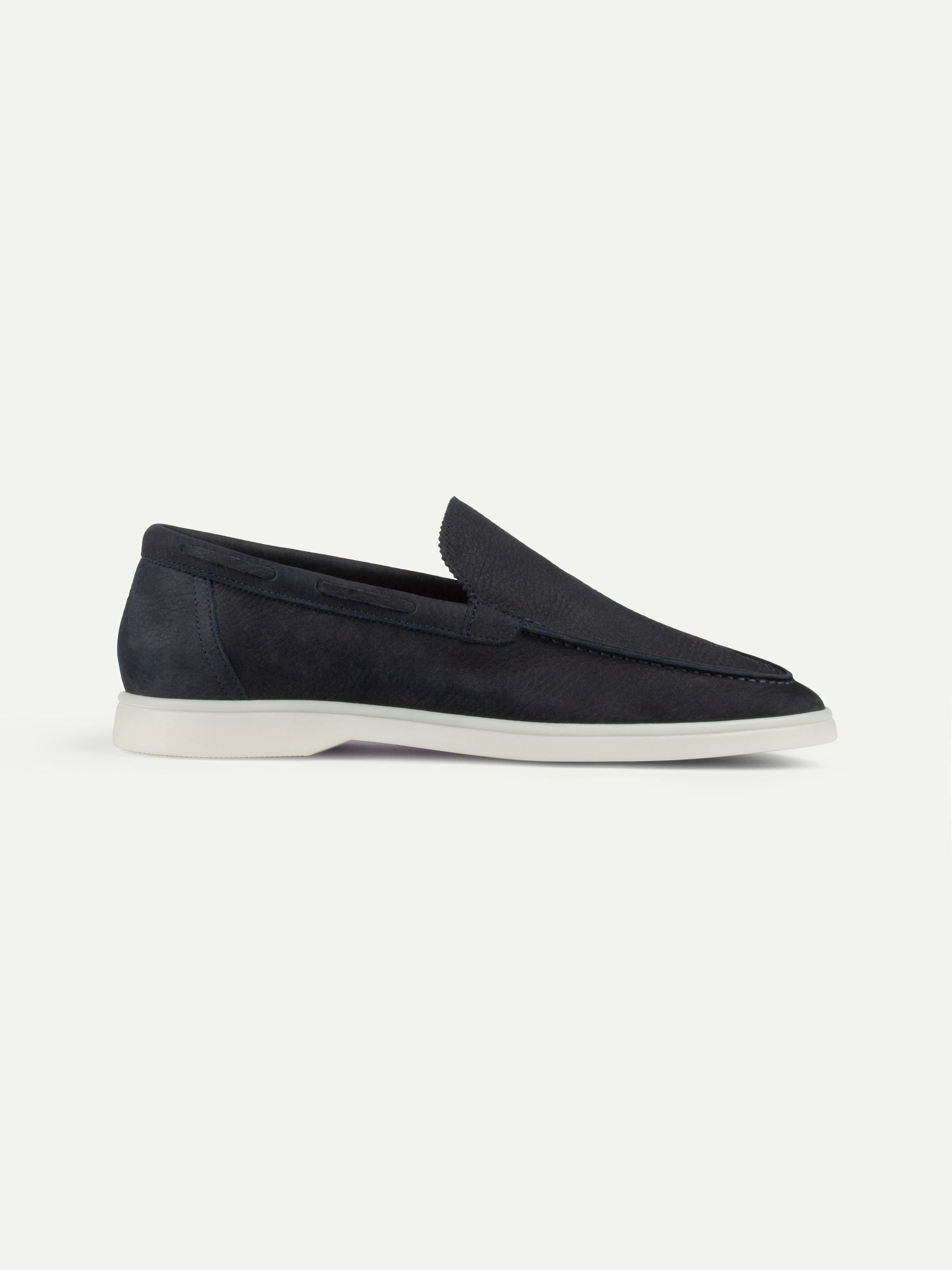 Navy Nubuck Yacht Loafers – Positano Life