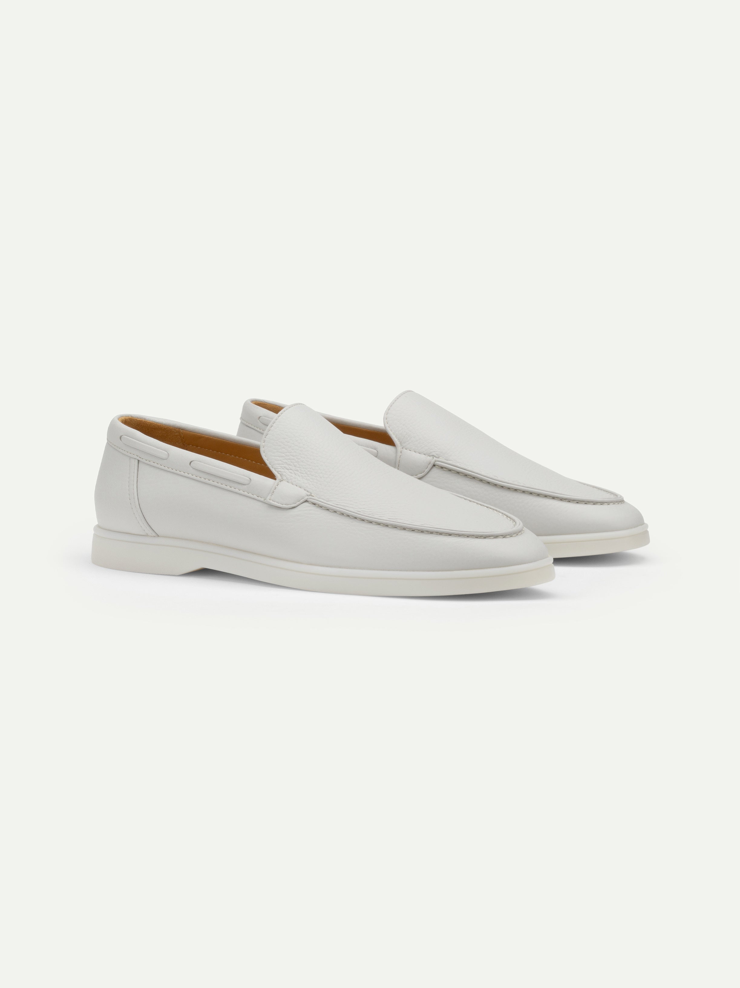 Classic Grey Grain Yacht Loafers – Positano Life