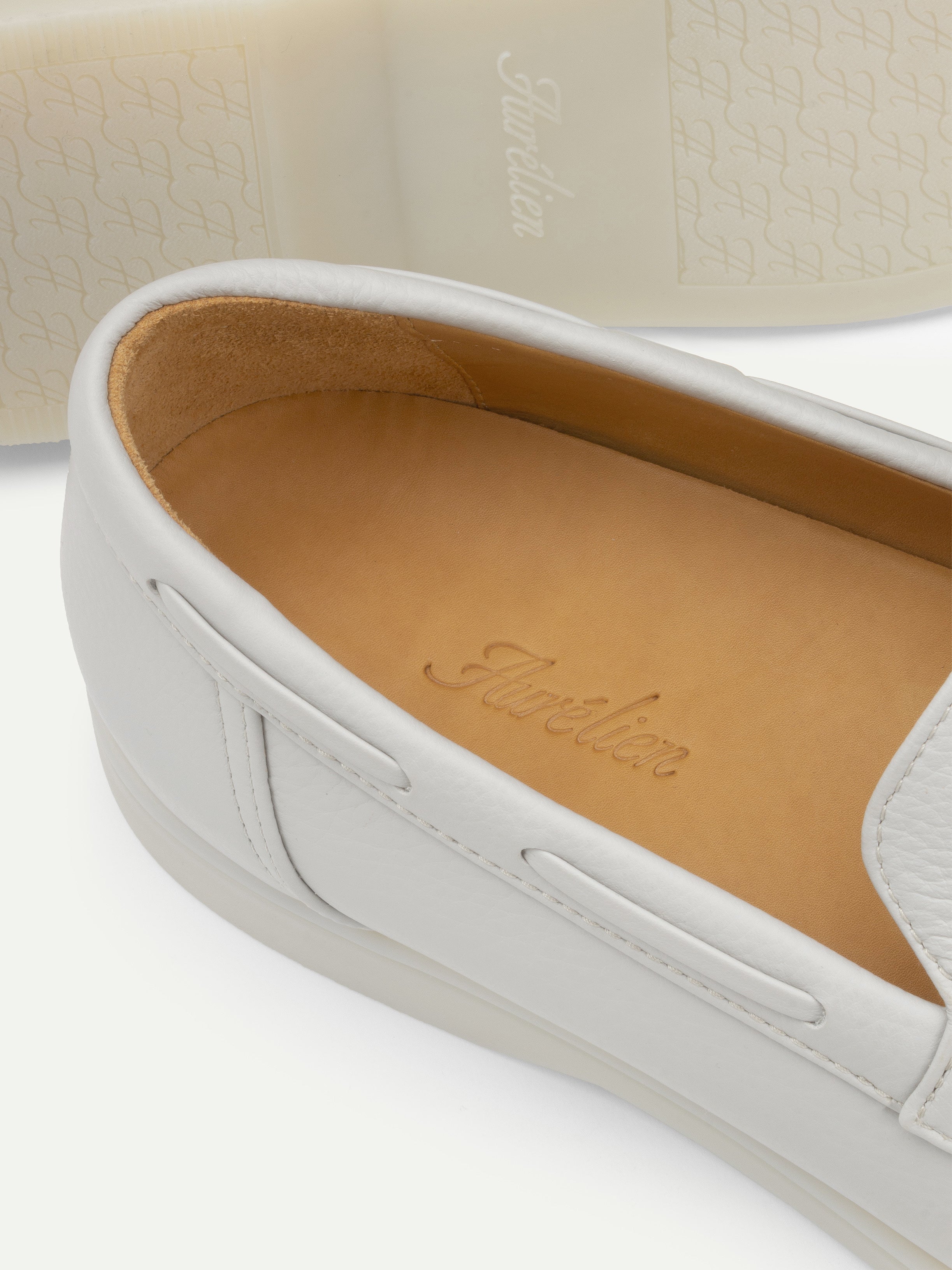 Classic Grey Grain Yacht Loafers – Positano Life