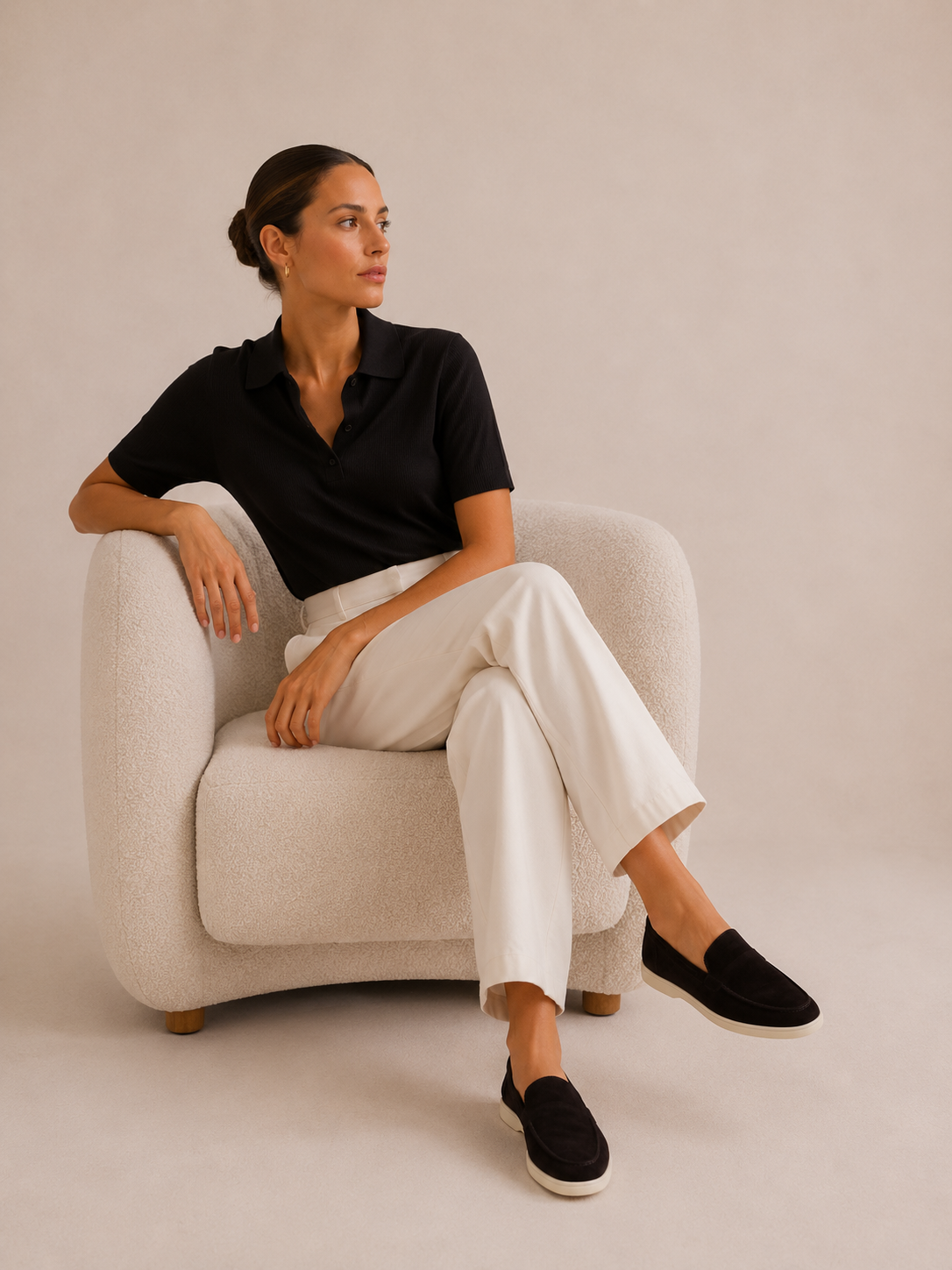 Lady Black Yacht Loafer – Positano Life