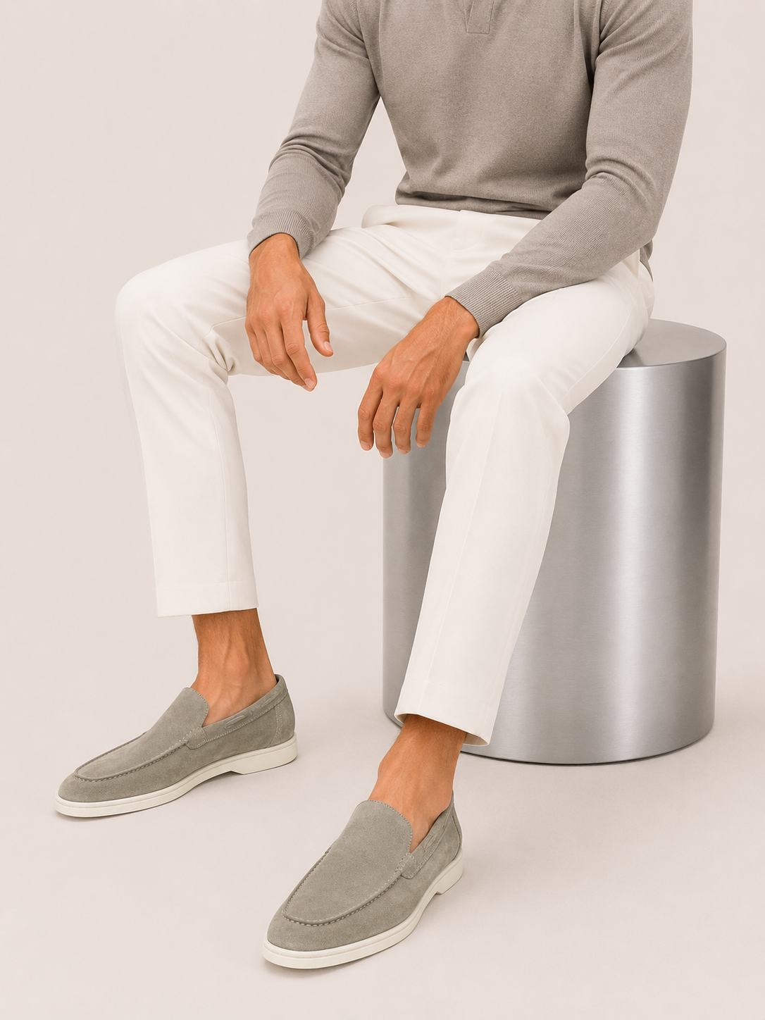 Moreno Suede Loafer Sand – Positano Life