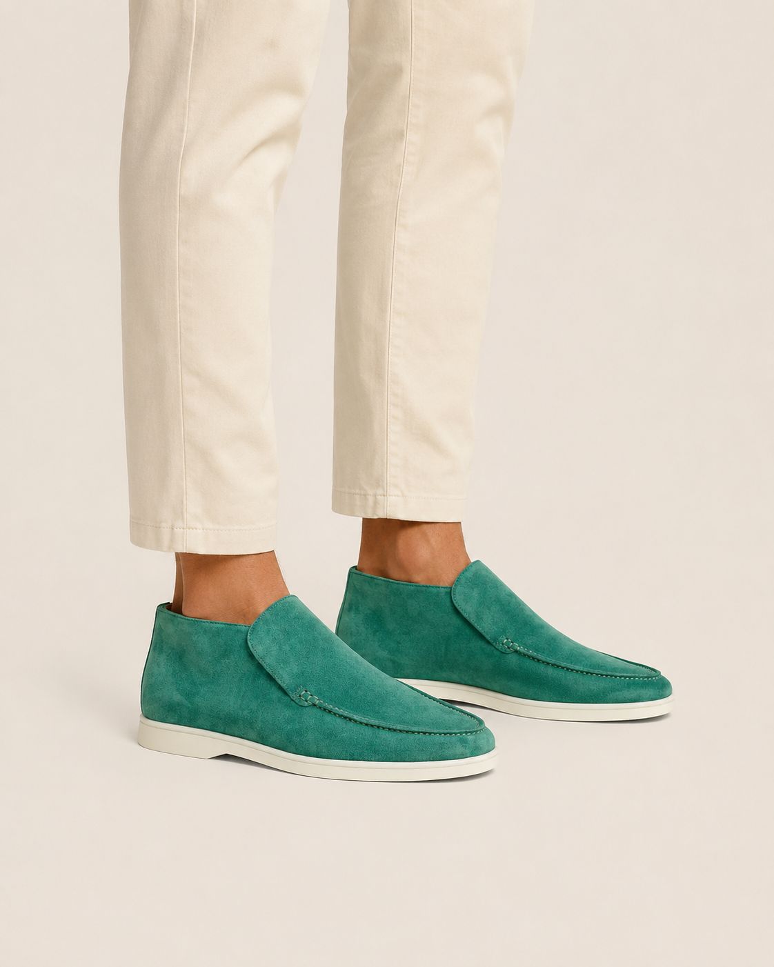 Moreno Suede City Loafer Emerald – Positano Life