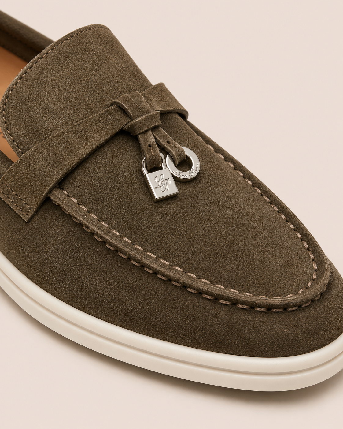 Lady Olive Green Buckle Loafer – Positano Life