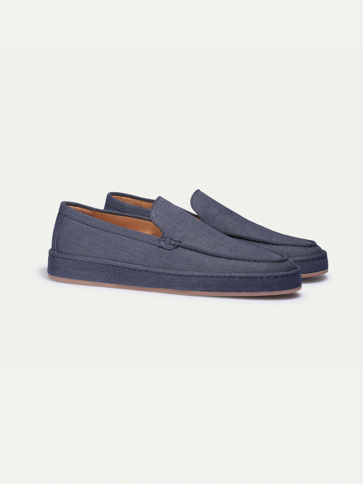 Navy Linen Voyager Loafer – Positano Life
