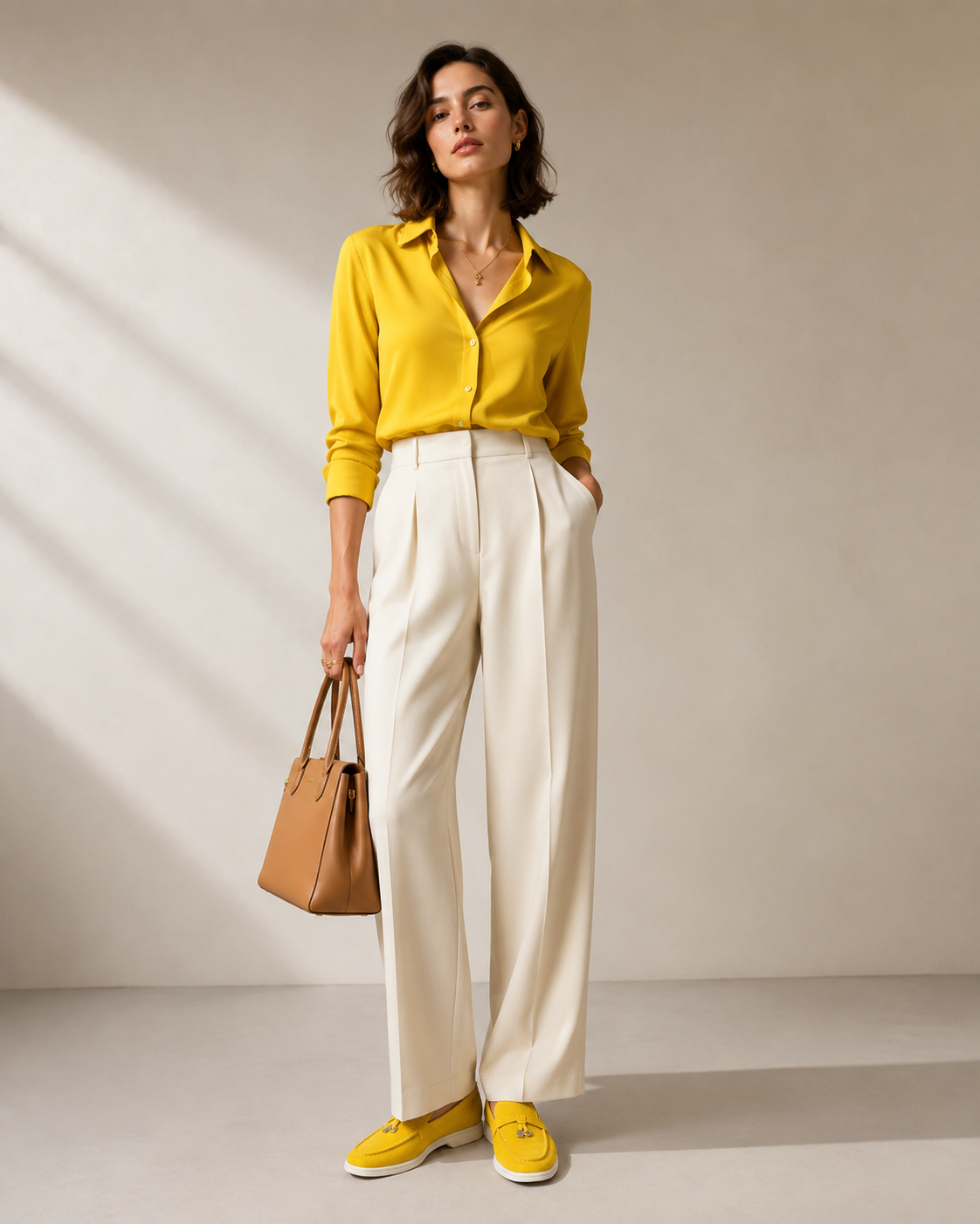 Lady Goose Yellow Buckle Loafer – Positano Life