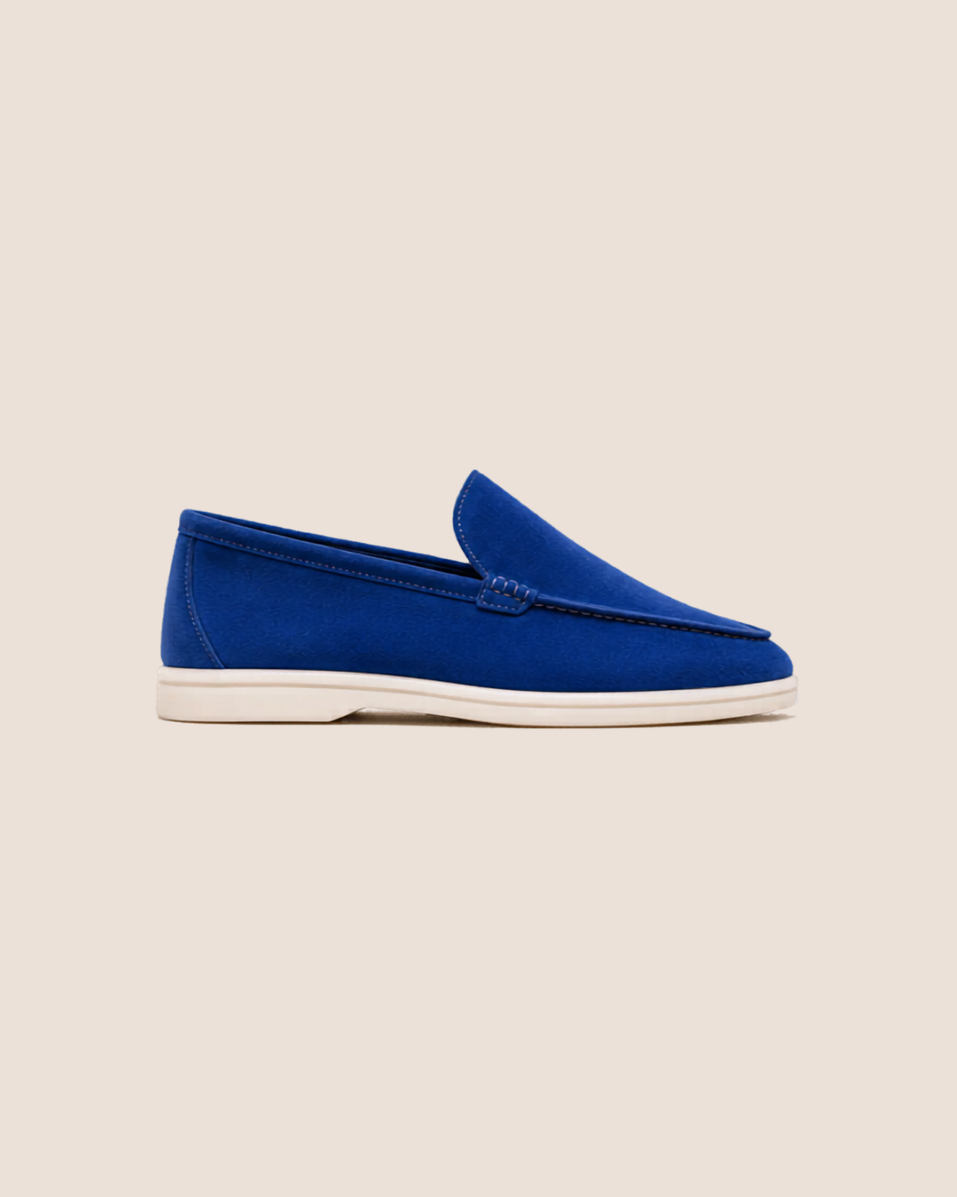 Lady Royal Blue Cowhide Slip-On Loafers – Positano Life