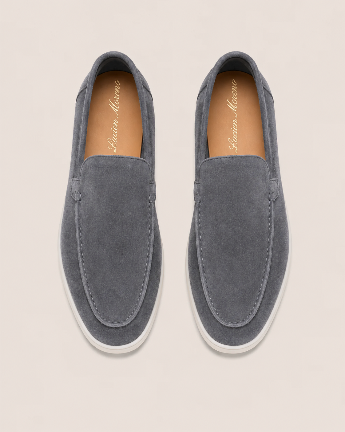 Moreno Suede Loafer Dark Gray – Positano Life