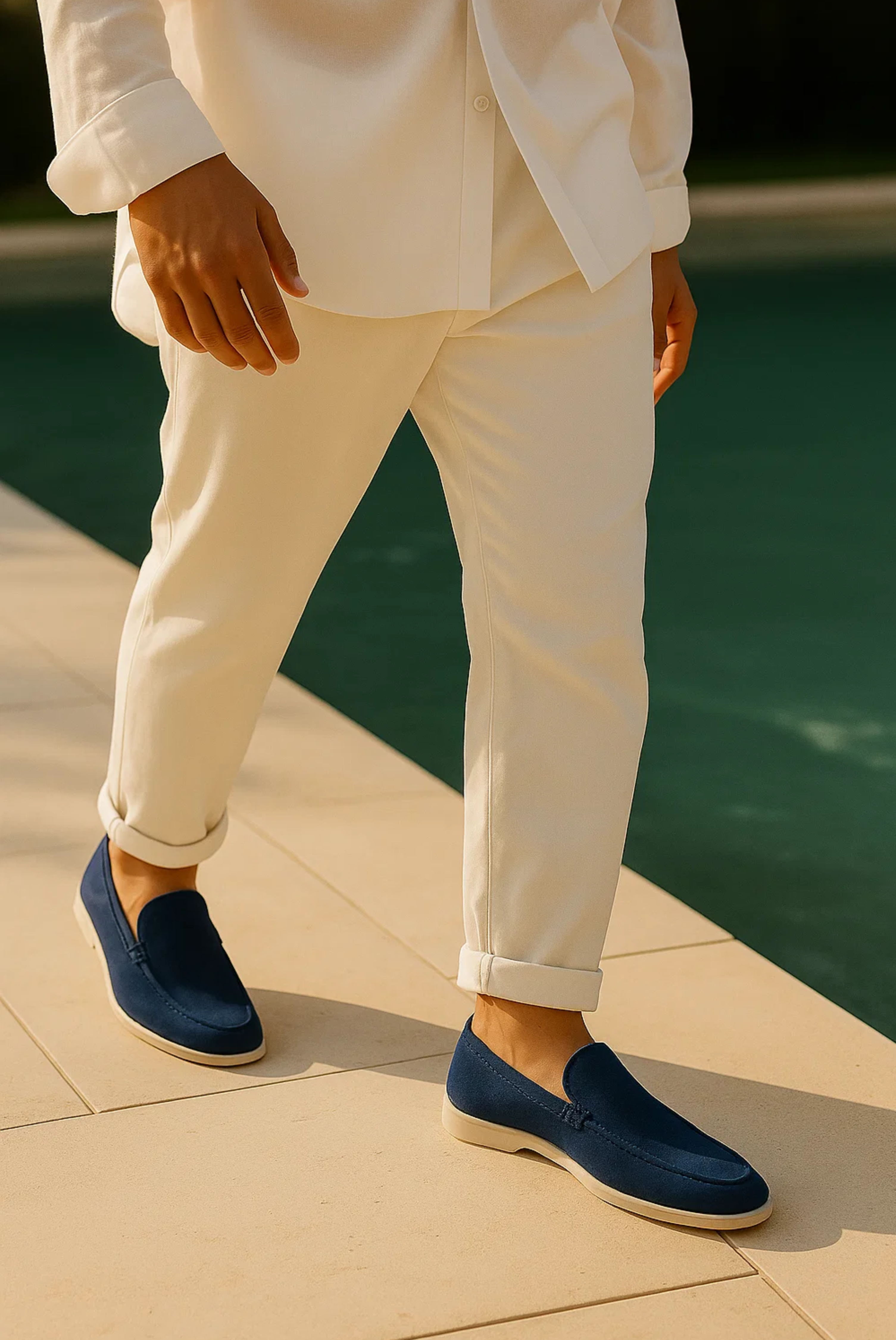 Navy Blue Moreno Loafer – Positano Life