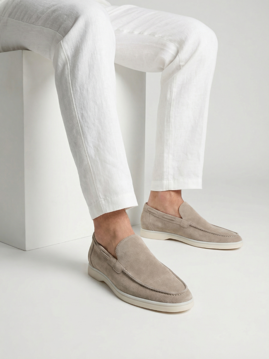 Light Grey Yacht Loafers – Positano Life