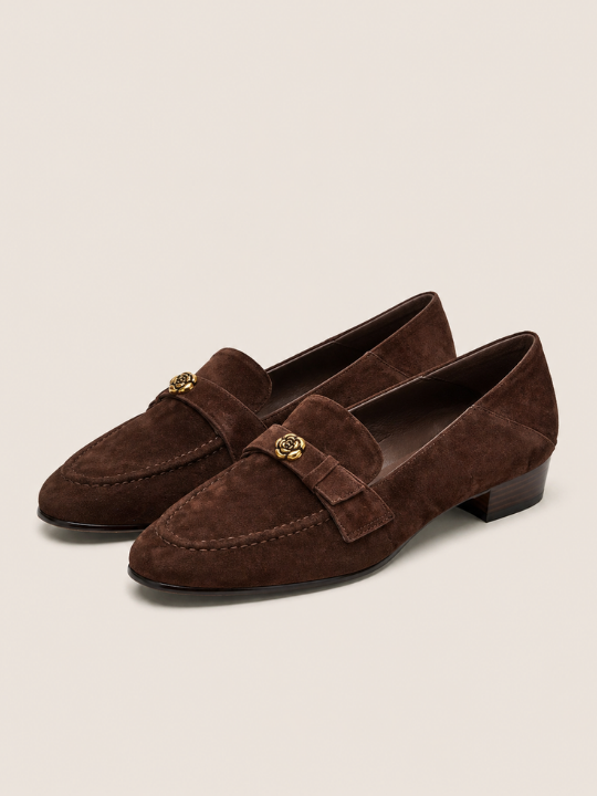Moreno Rose Suede Loafer – Positano Life