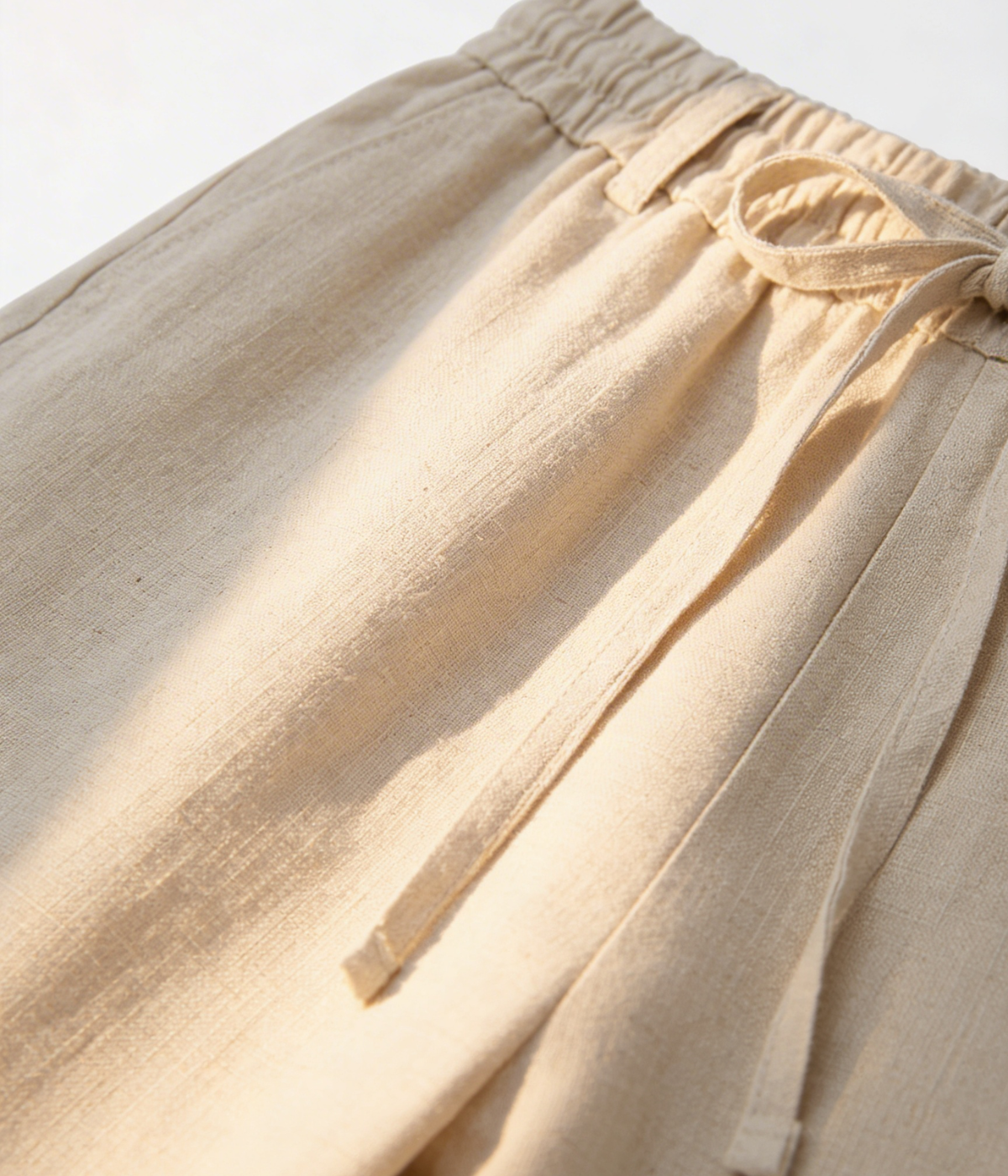 Beige Linen Trousers – Positano Life