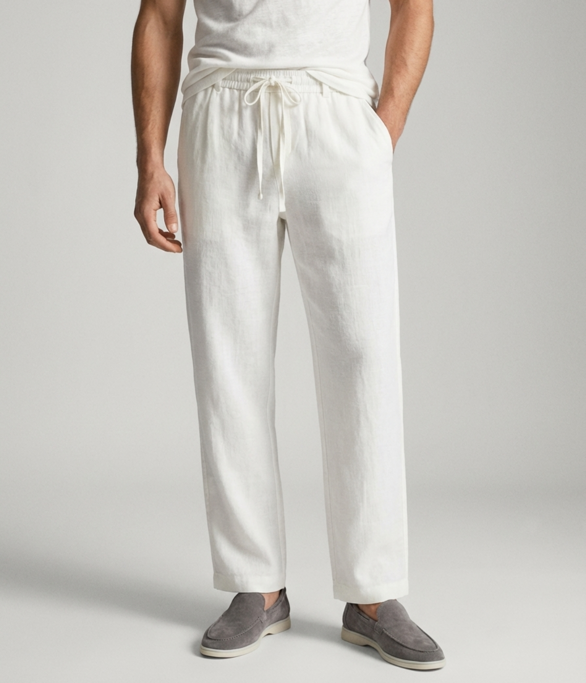 White Linen Trousers – Positano Life