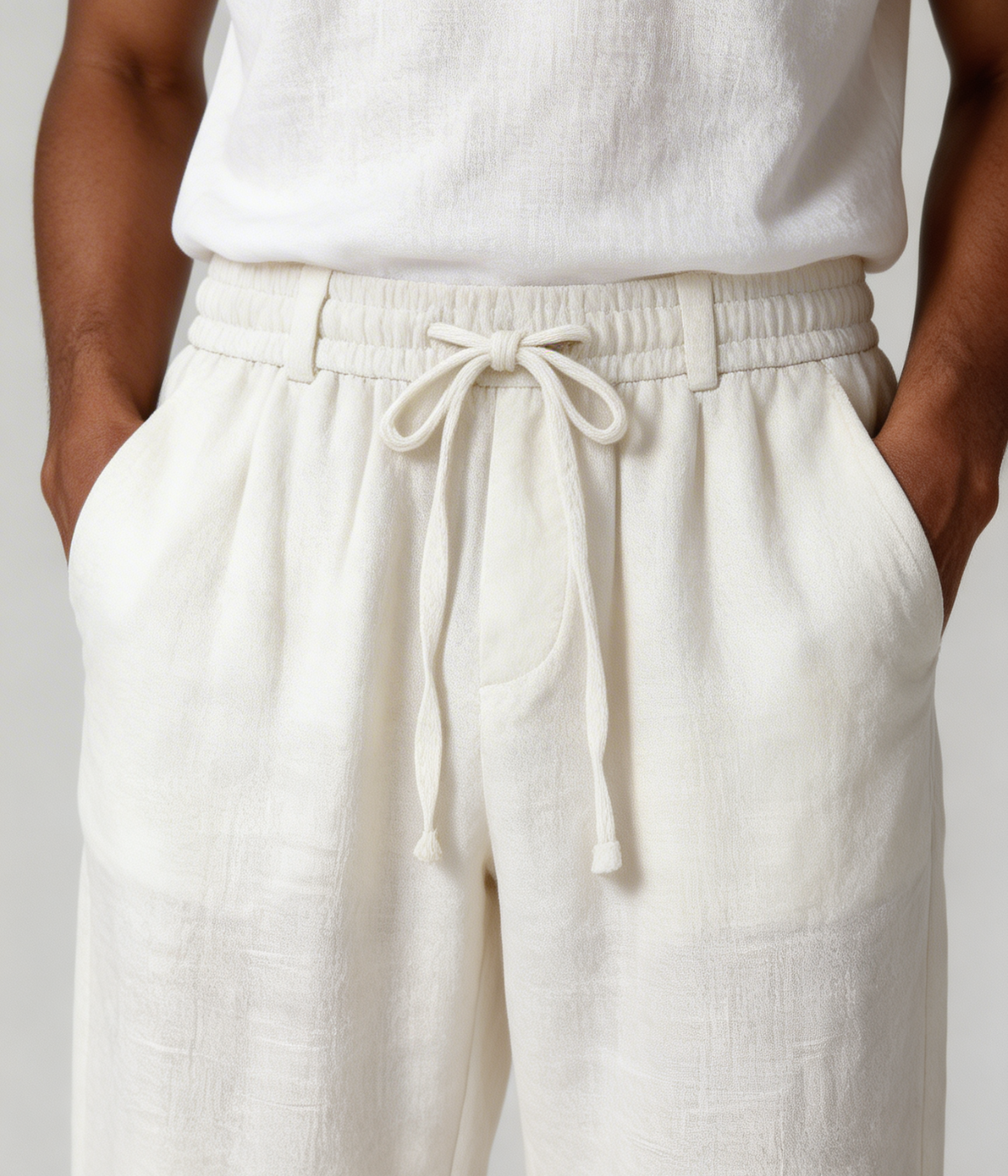 White Linen Trousers – Positano Life