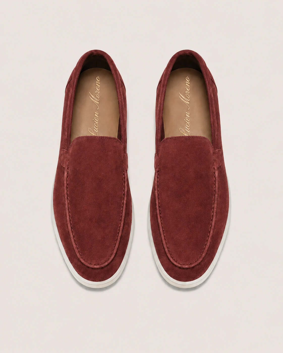 Moreno Suede Loafer Burgundy – Positano Life
