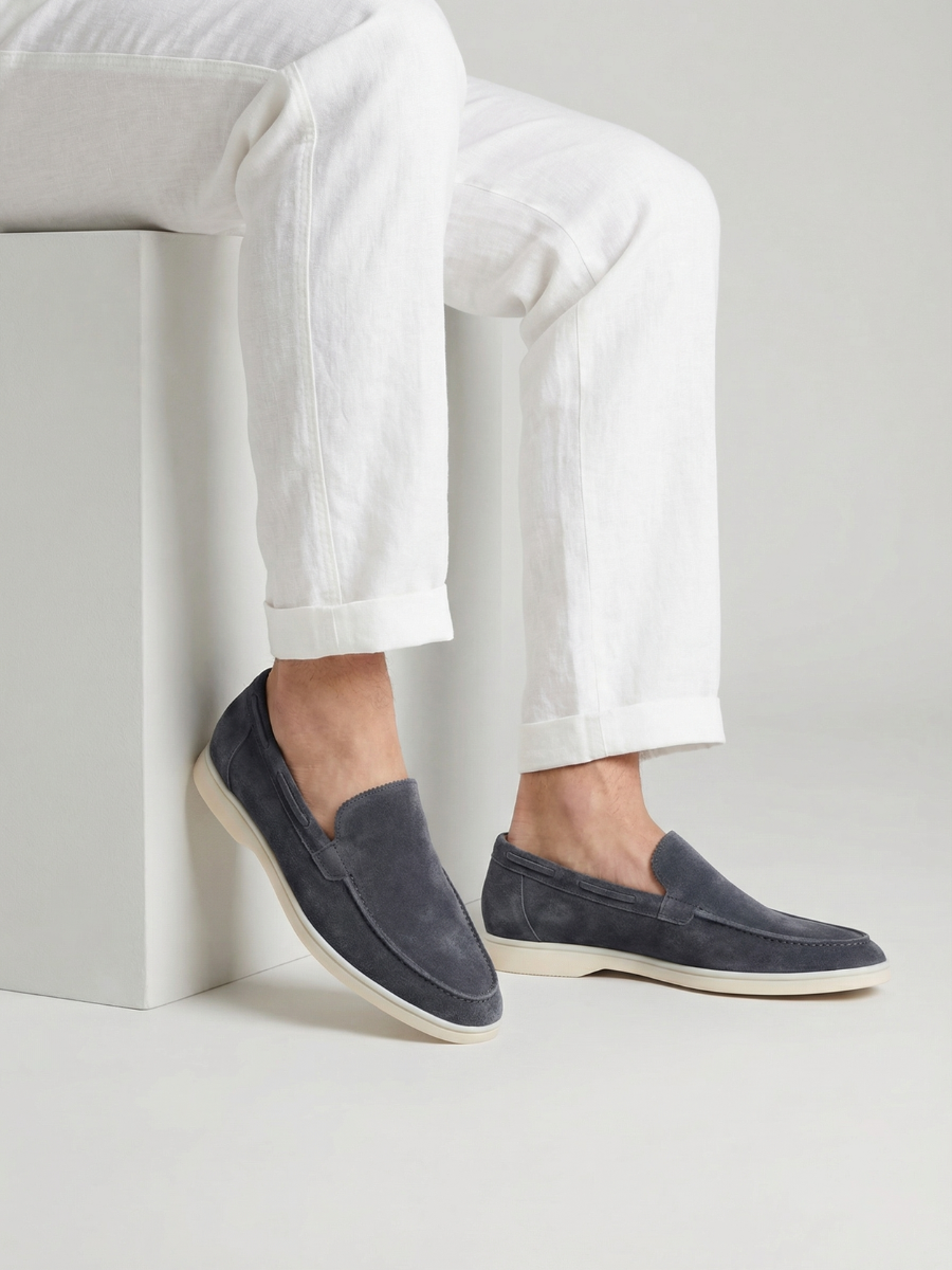 Steel Blue Yacht Loafers – Positano Life