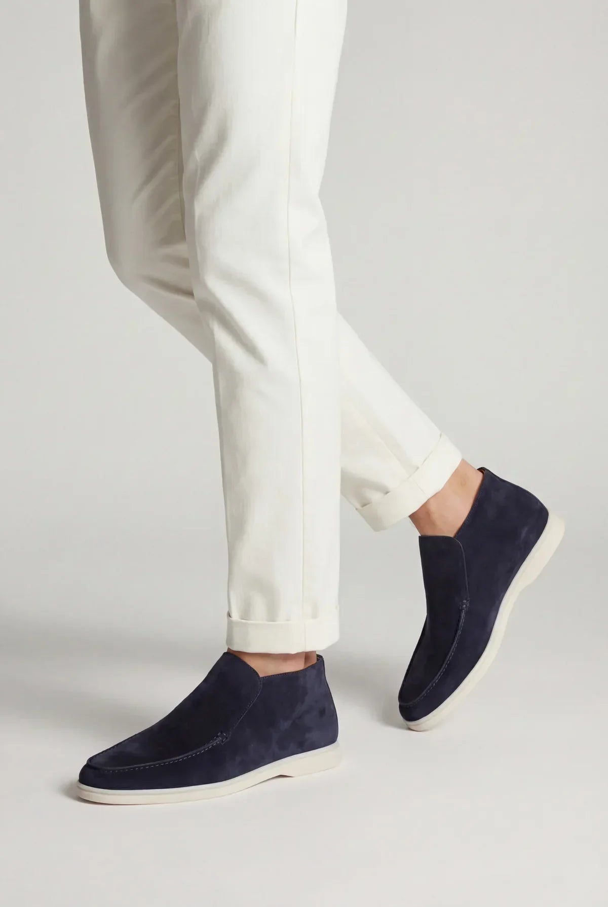Moreno Suede City Loafer Navy – Positano Life