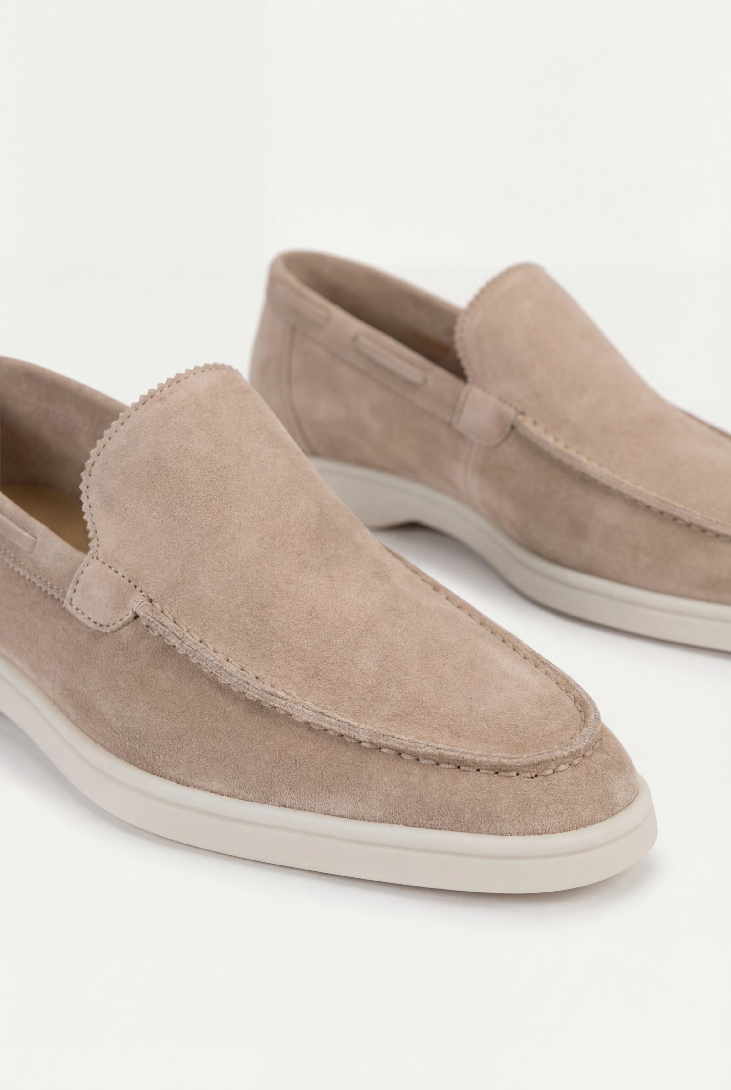 Moreno Classic Suede Loafer Beige – Positano Life