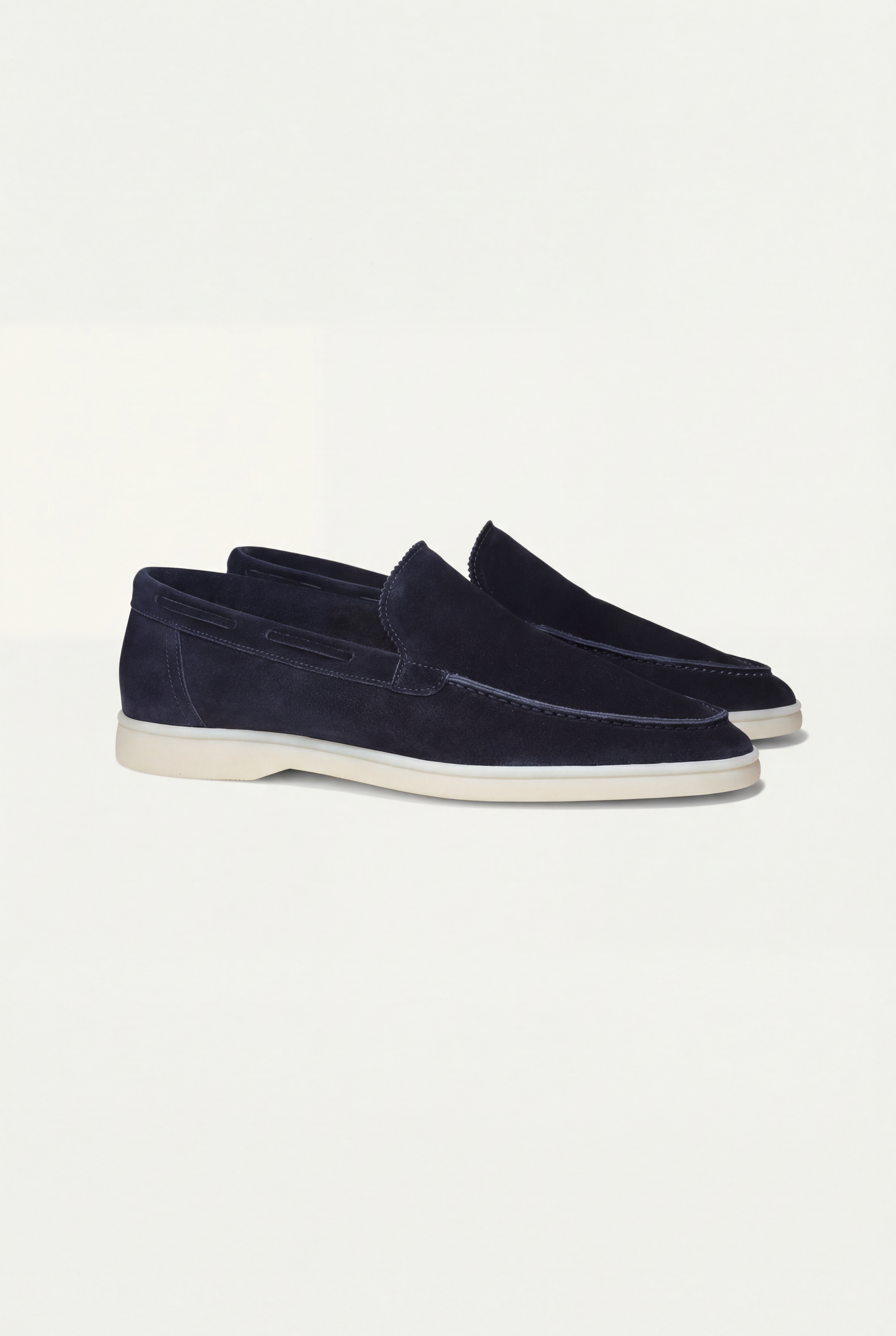 Moreno Classic Suede Loafer Navy – Positano Life
