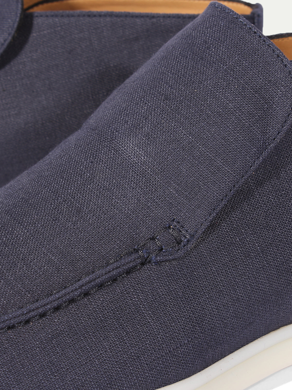 Navy Linen City Loafer – Positano Life