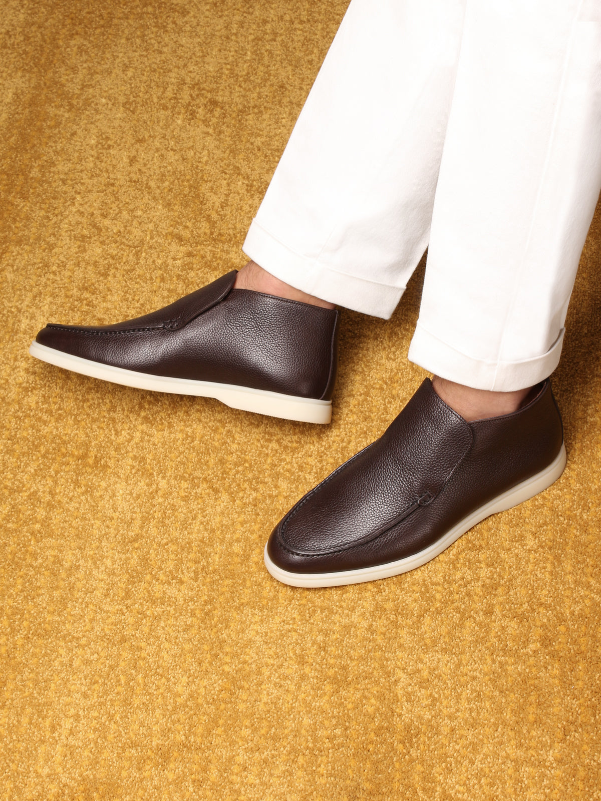 Dark Brown Grain City Loafer – Positano Life