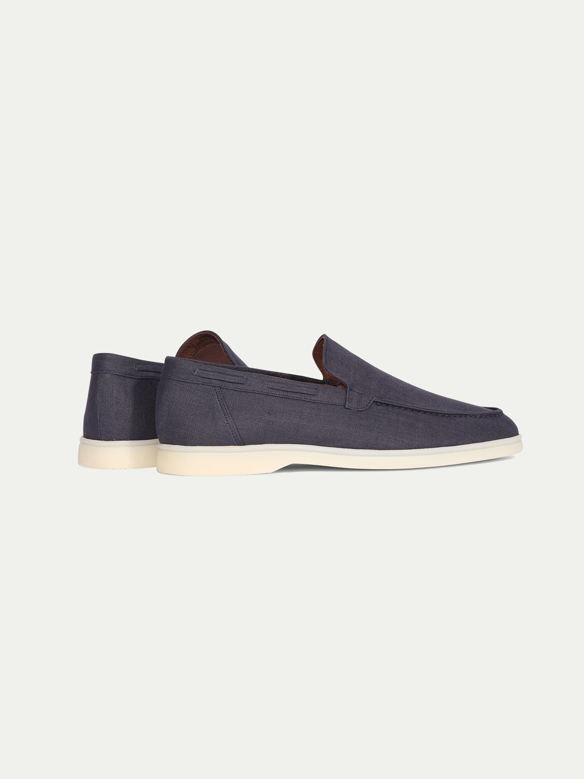 Navy Linen Yacht Loafers – Positano Life
