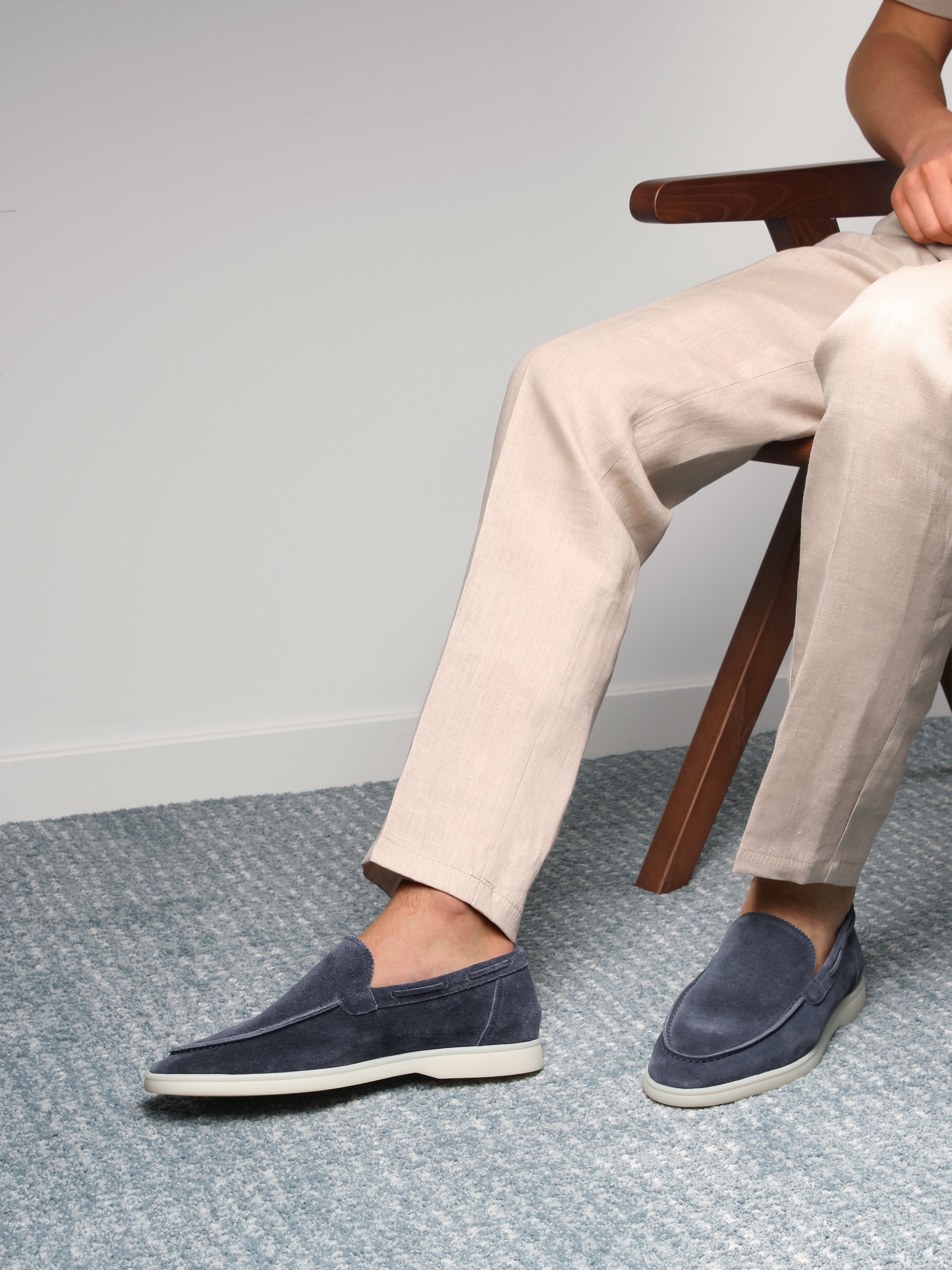 Steel Blue Yacht Loafers – Positano Life