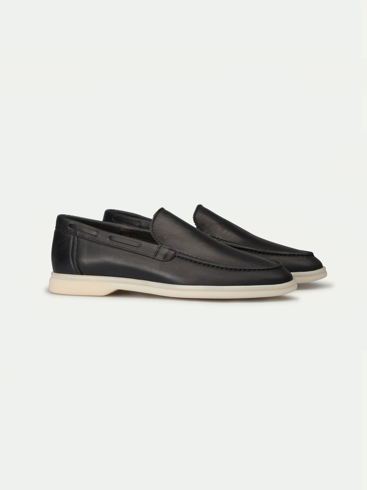 Lady Navy Nappa Yacht Loafers – Positano Life