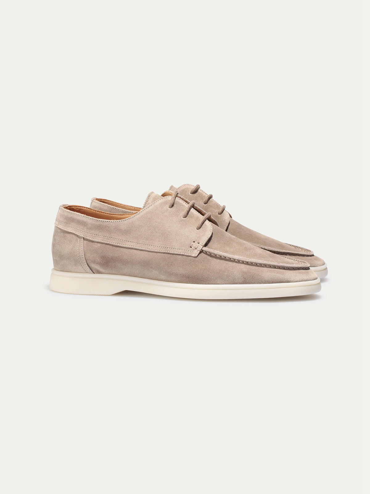 Light Grey Boat Loafers – Positano Life