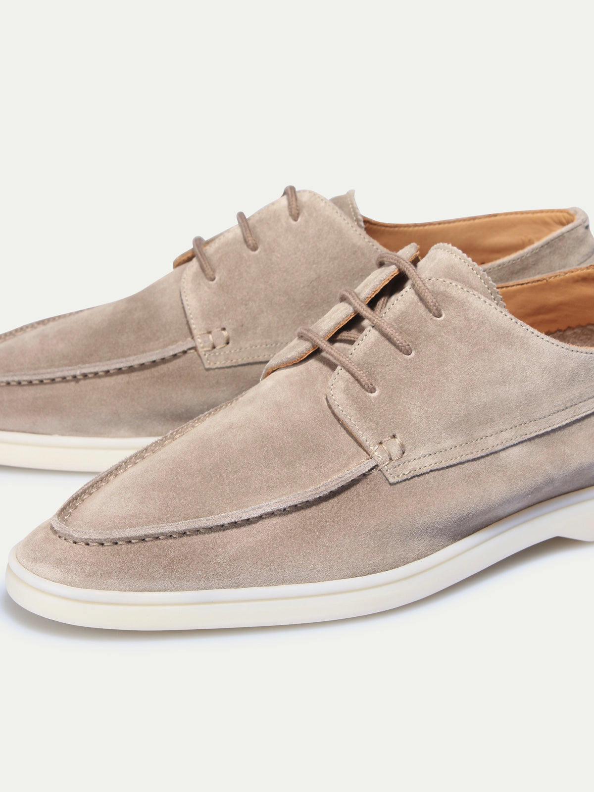 Light Grey Boat Loafers – Positano Life