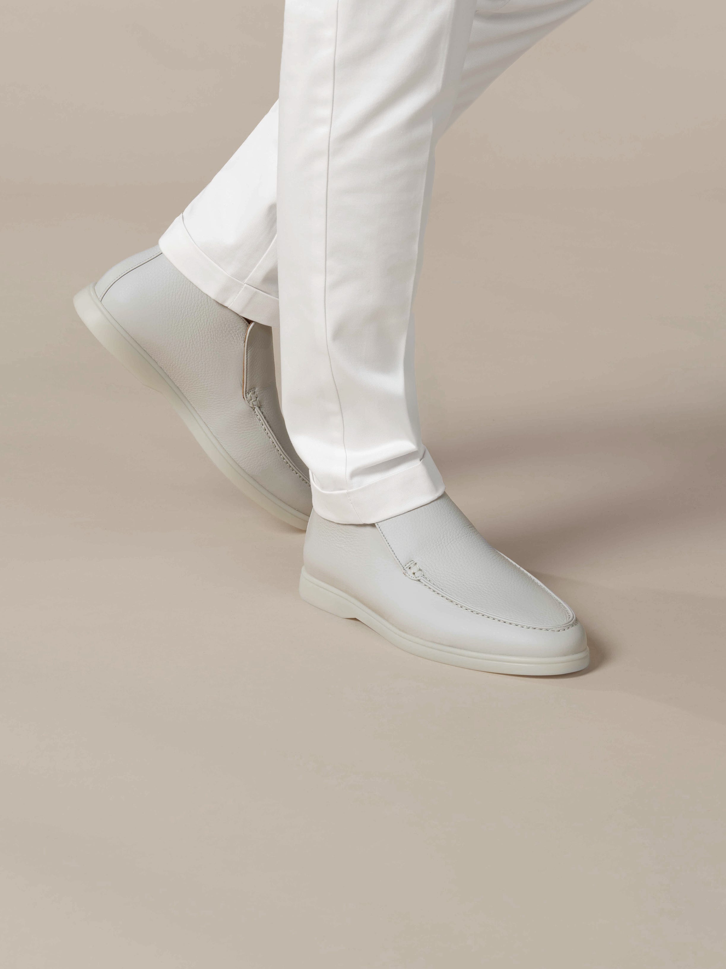 Classic Grey Grain City Loafer – Positano Life