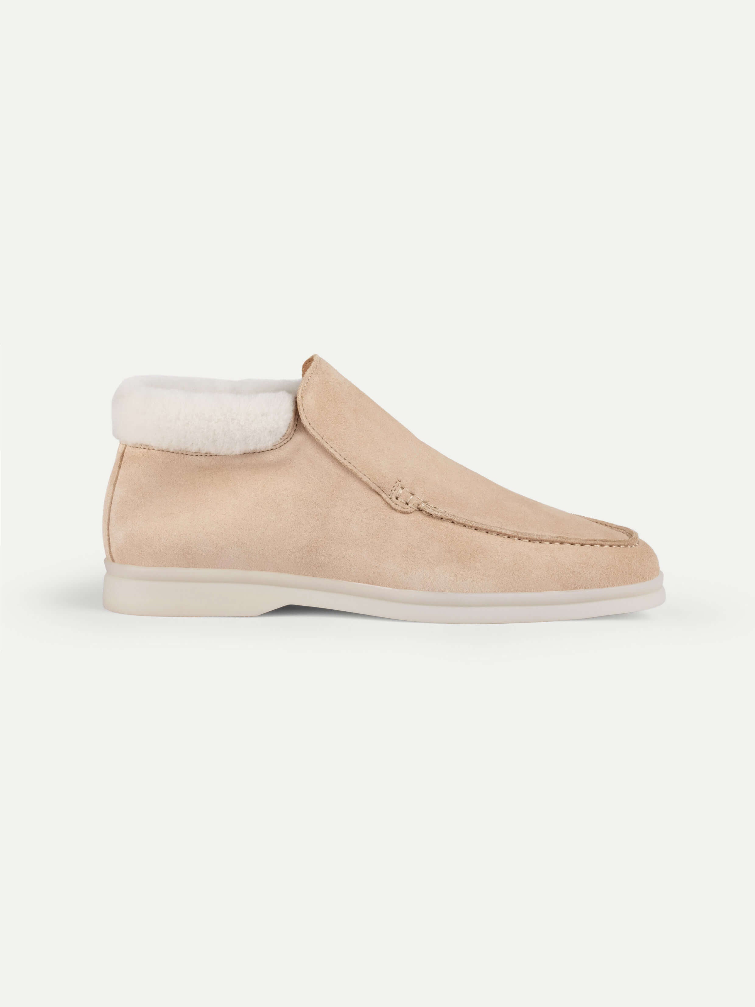 Lady Light Beige City Loafer Fur – Positano Life