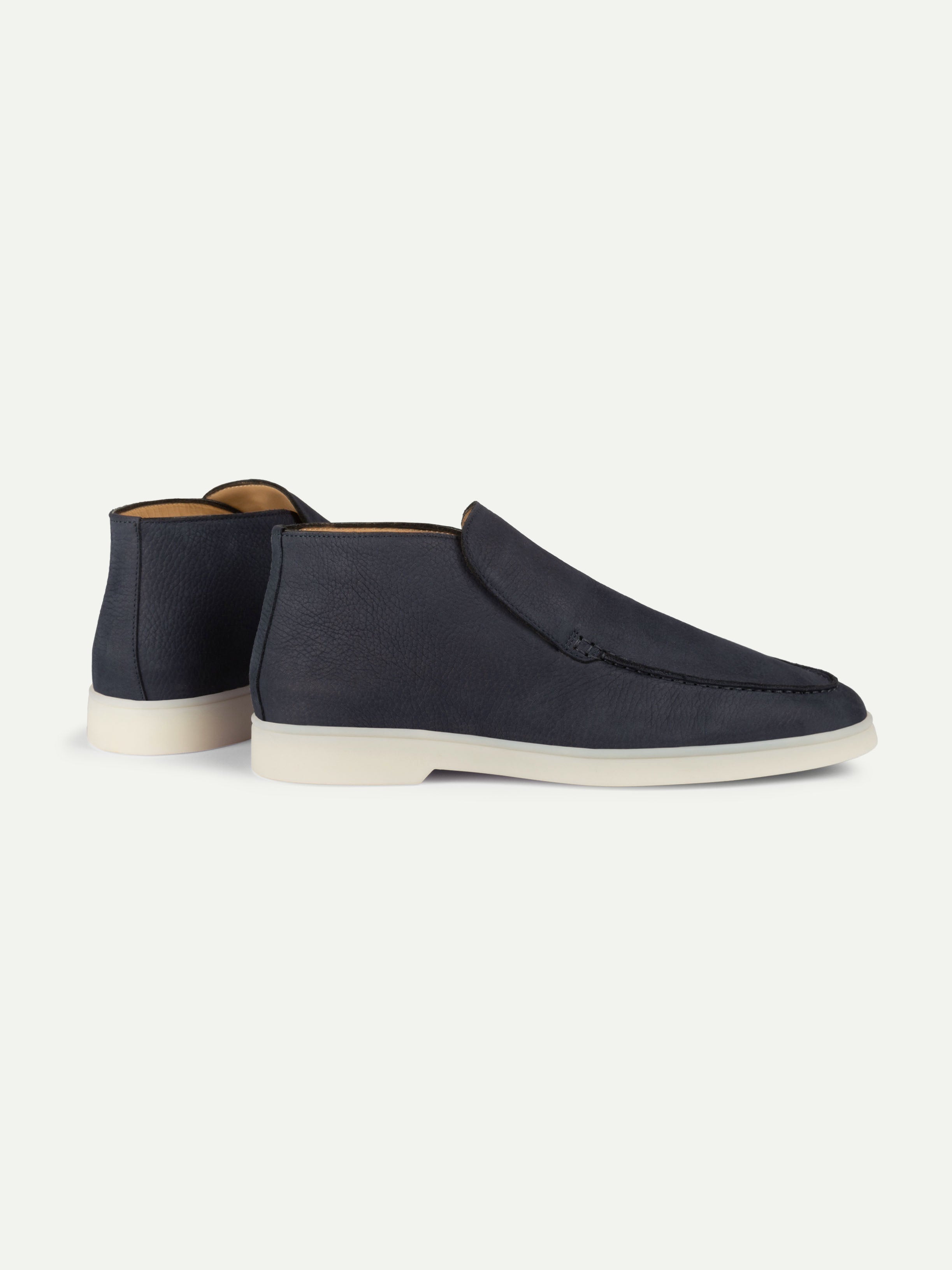 Navy Nubuck Winter City Loafer – Positano Life