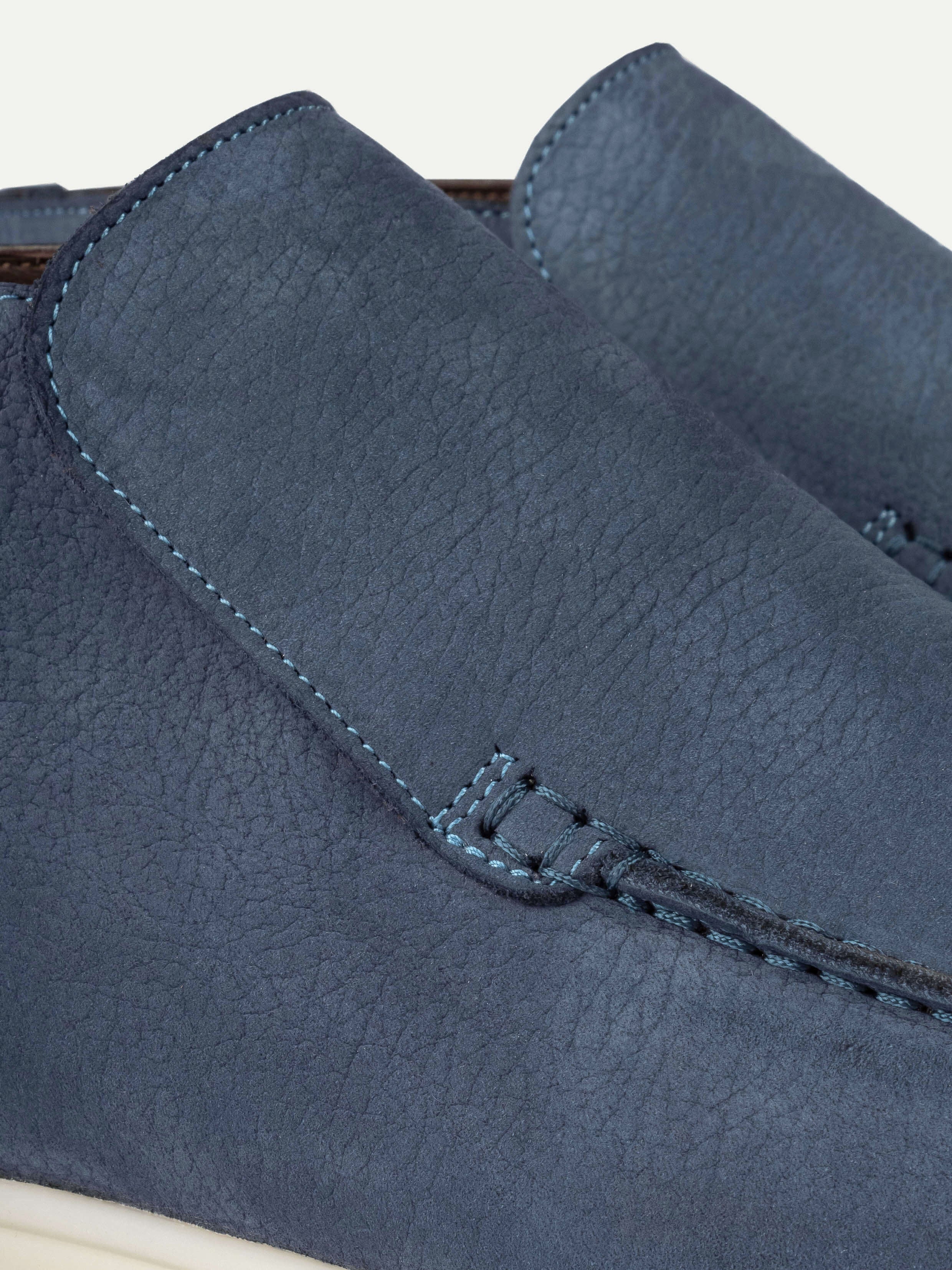 Steel Blue Nubuck Winter City Loafer – Positano Life