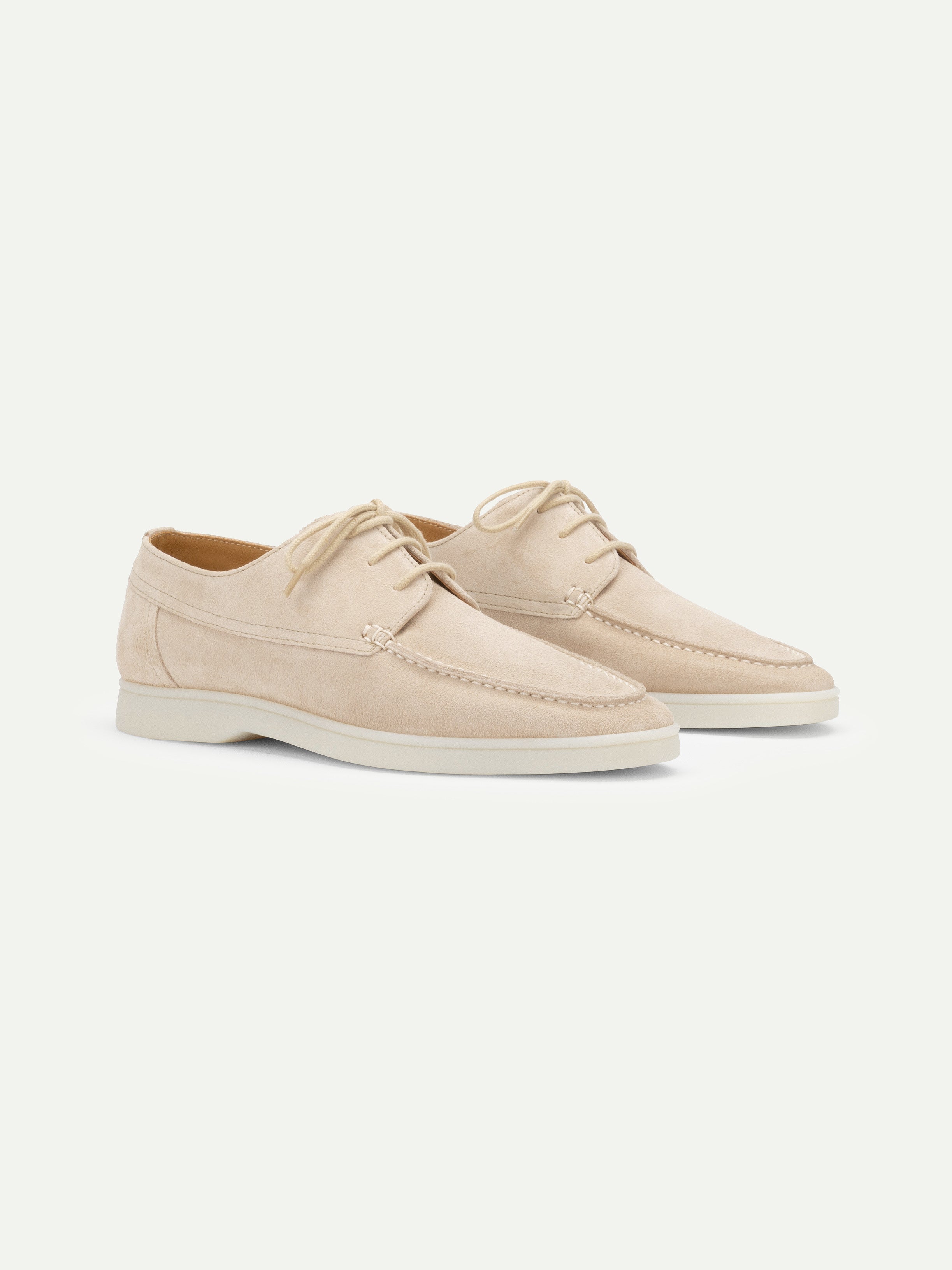 Lady Light Beige Boat Loafer – Positano Life